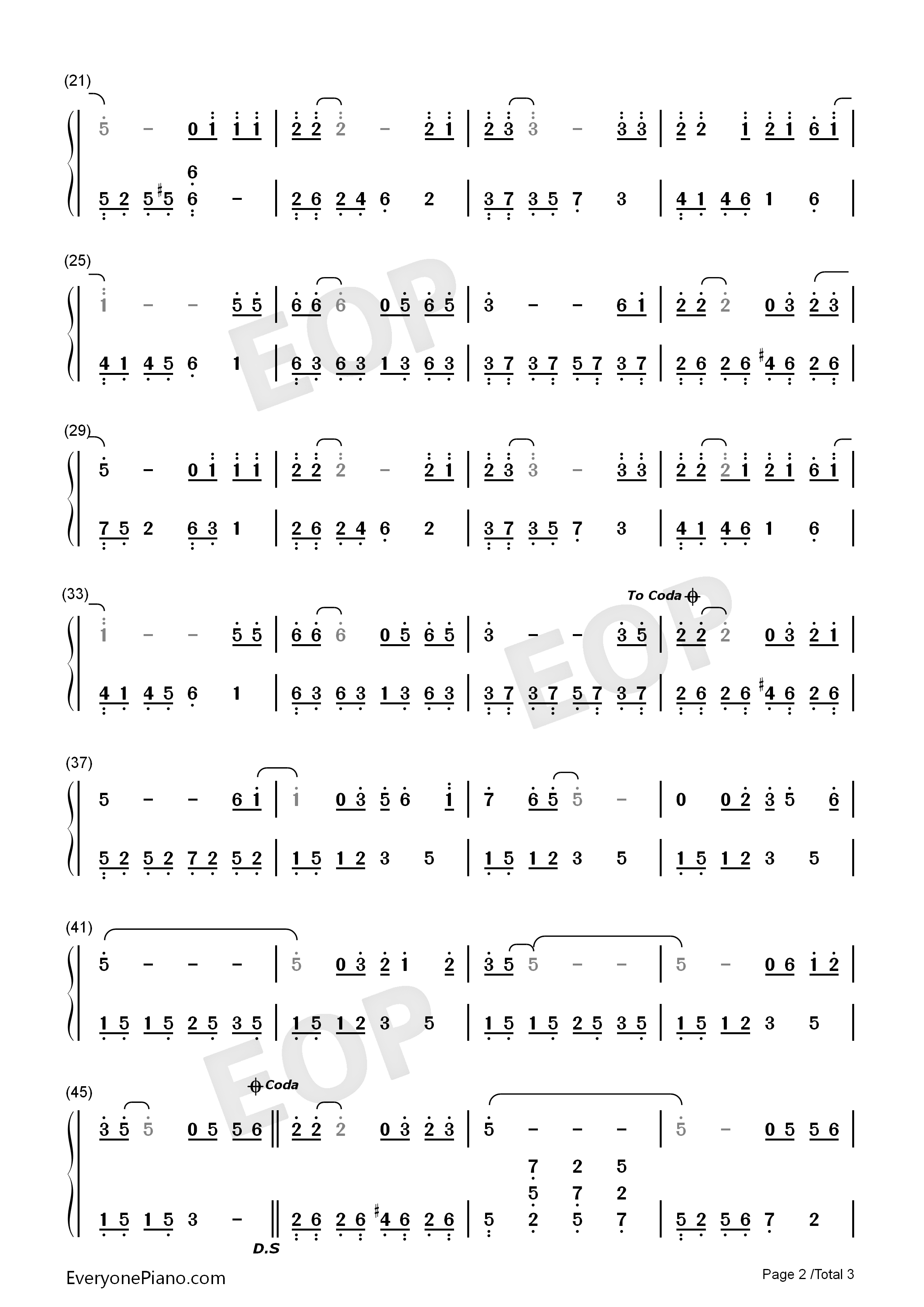 把悲伤留给自己钢琴简谱_陈升演唱