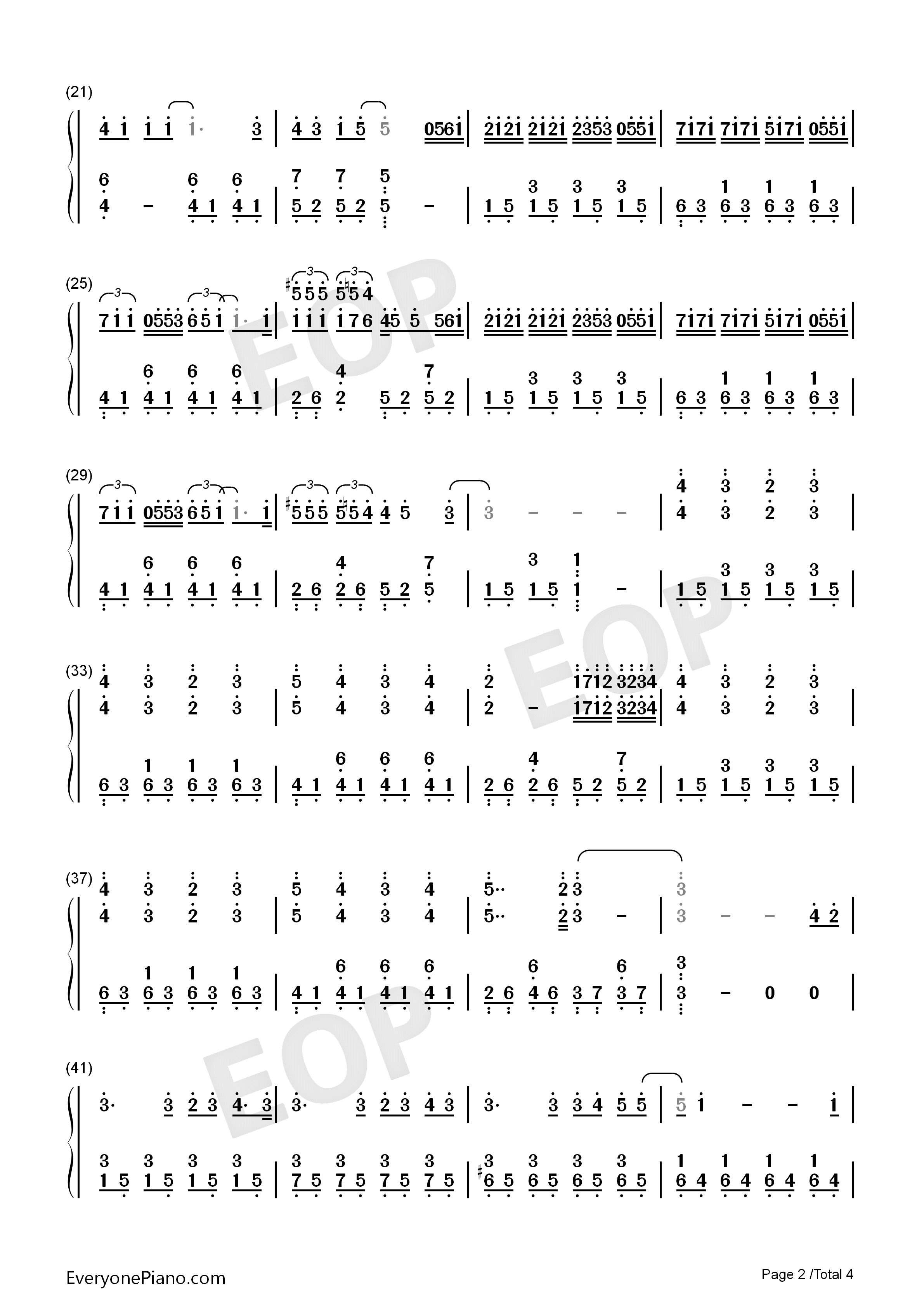 疯人愿钢琴简谱_魏晨演唱