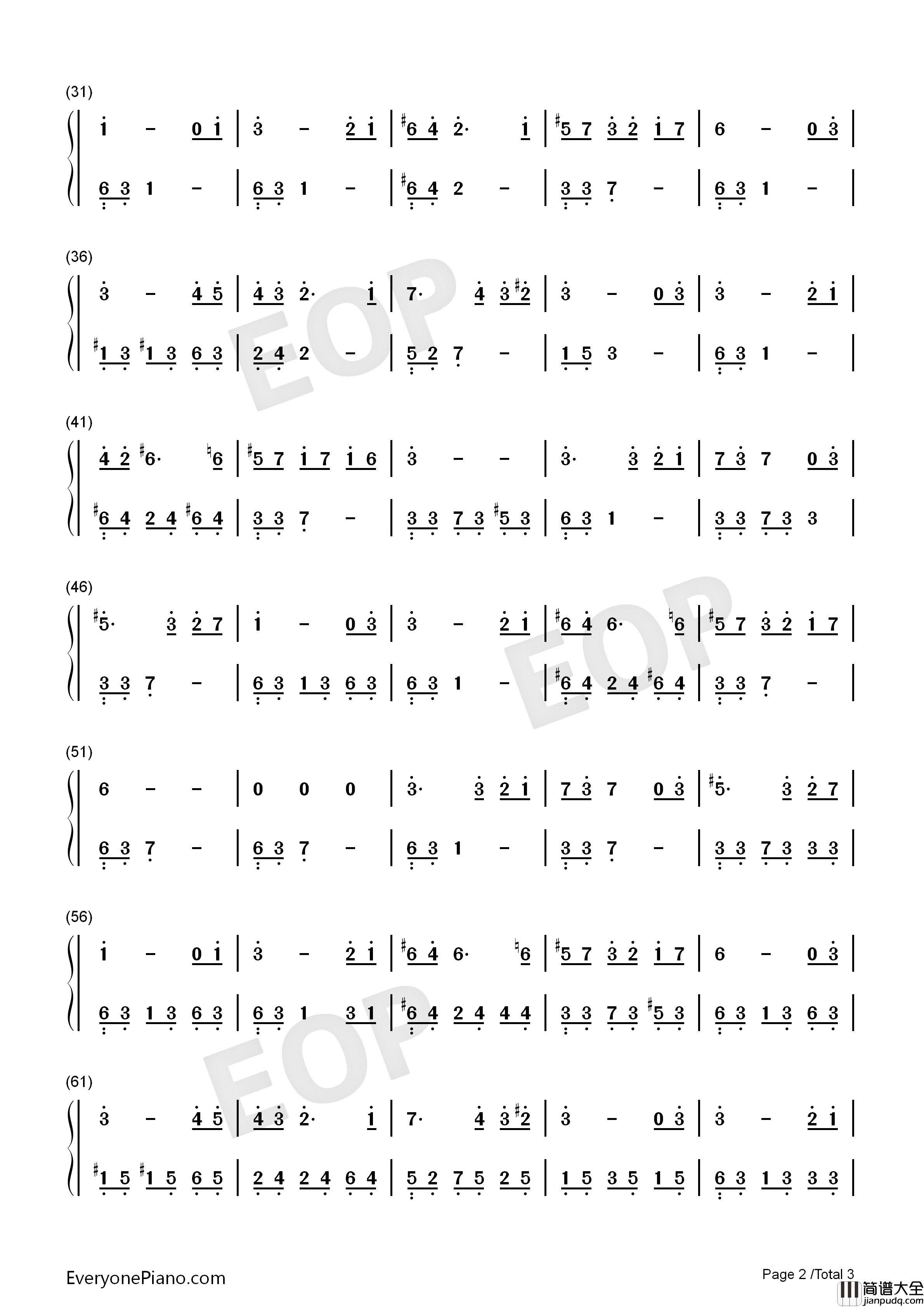 Sparks钢琴简谱_未知演唱