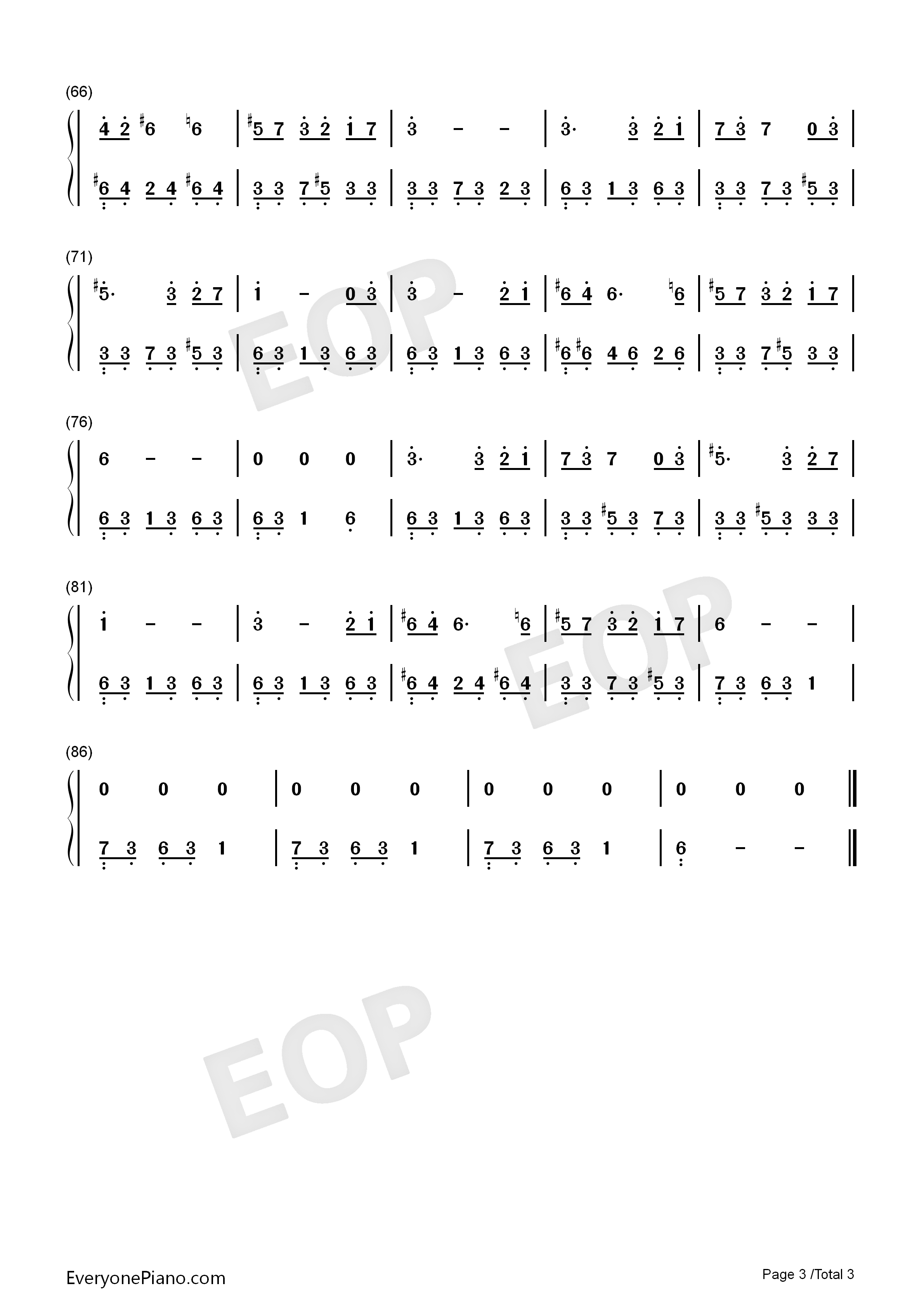 Sparks钢琴简谱_未知演唱