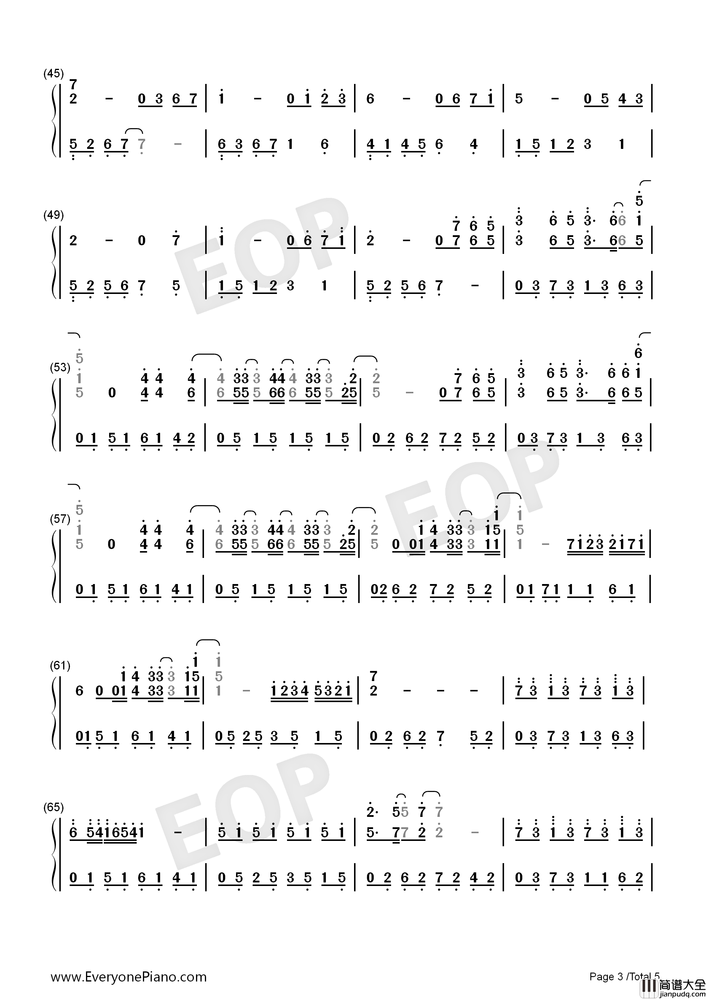 Love_The_Way_You_Lie钢琴简谱_Eminem__Rihanna演唱