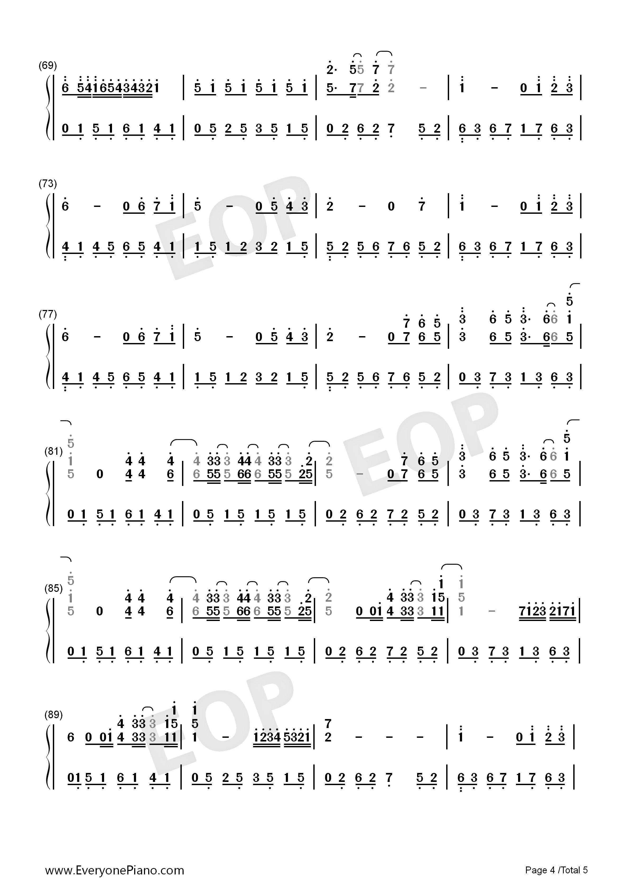 Love_The_Way_You_Lie钢琴简谱_Eminem__Rihanna演唱