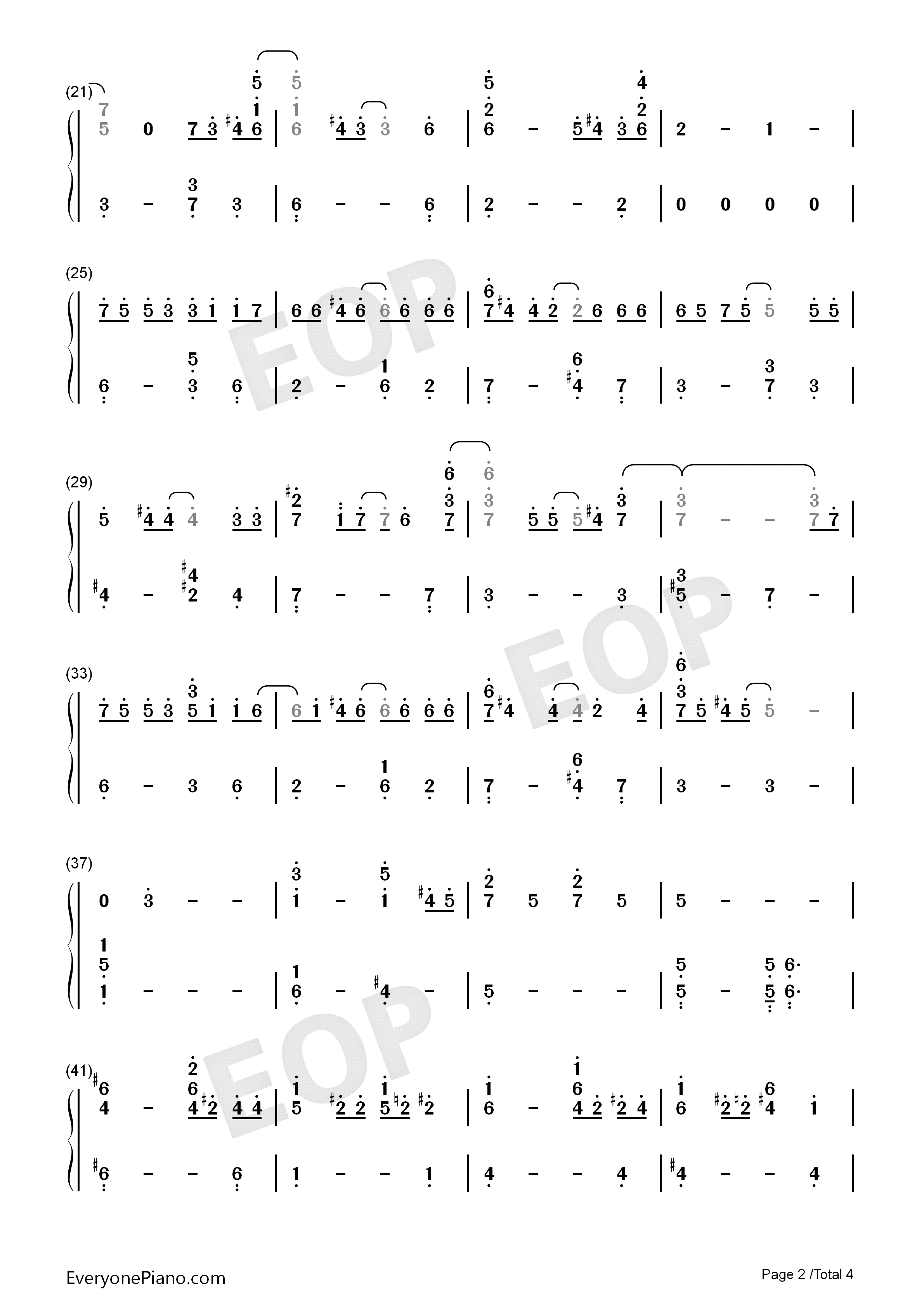 Forフルーツバスケット钢琴简谱_冈崎律子演唱