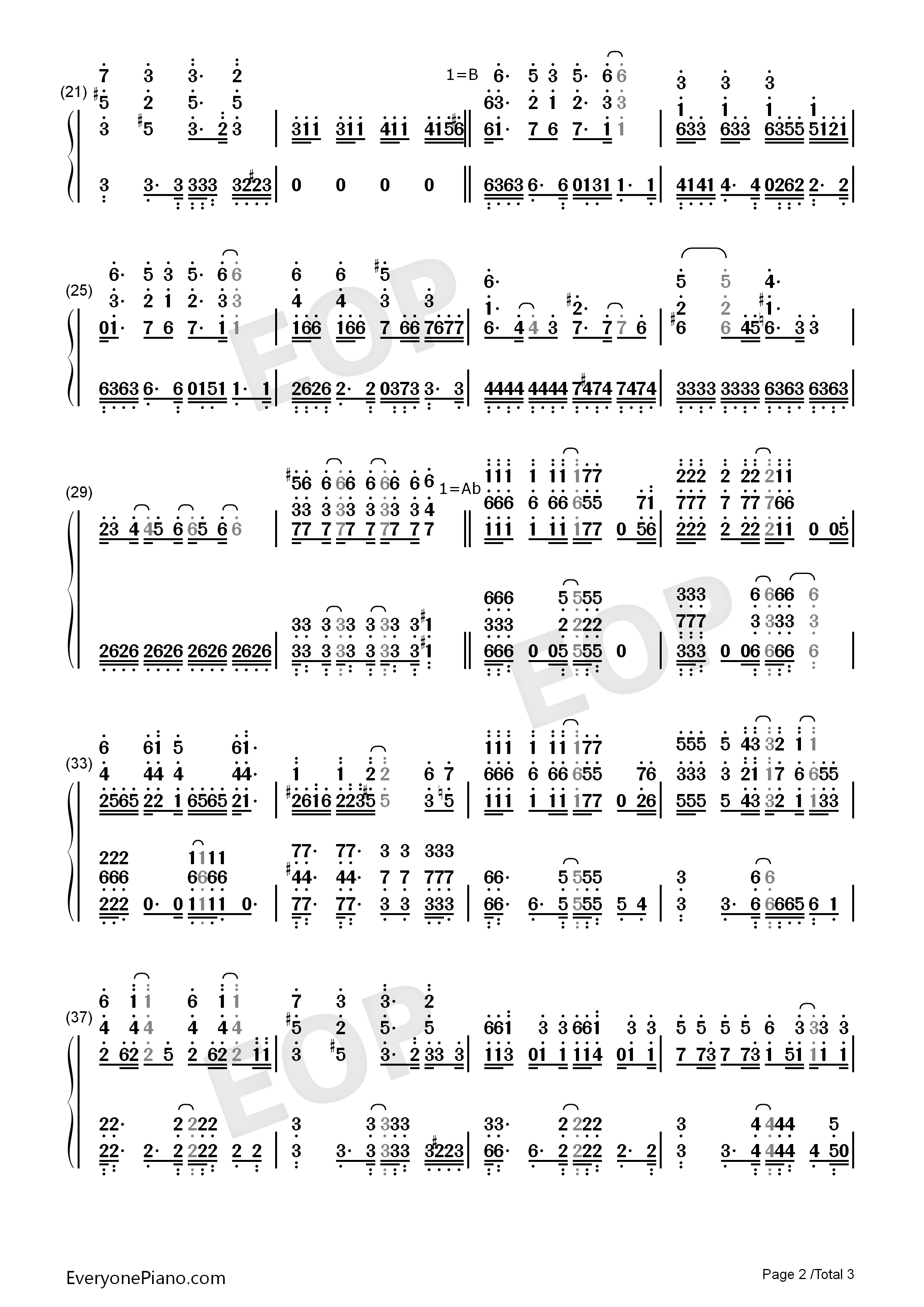 Beginner钢琴简谱_AKB48演唱