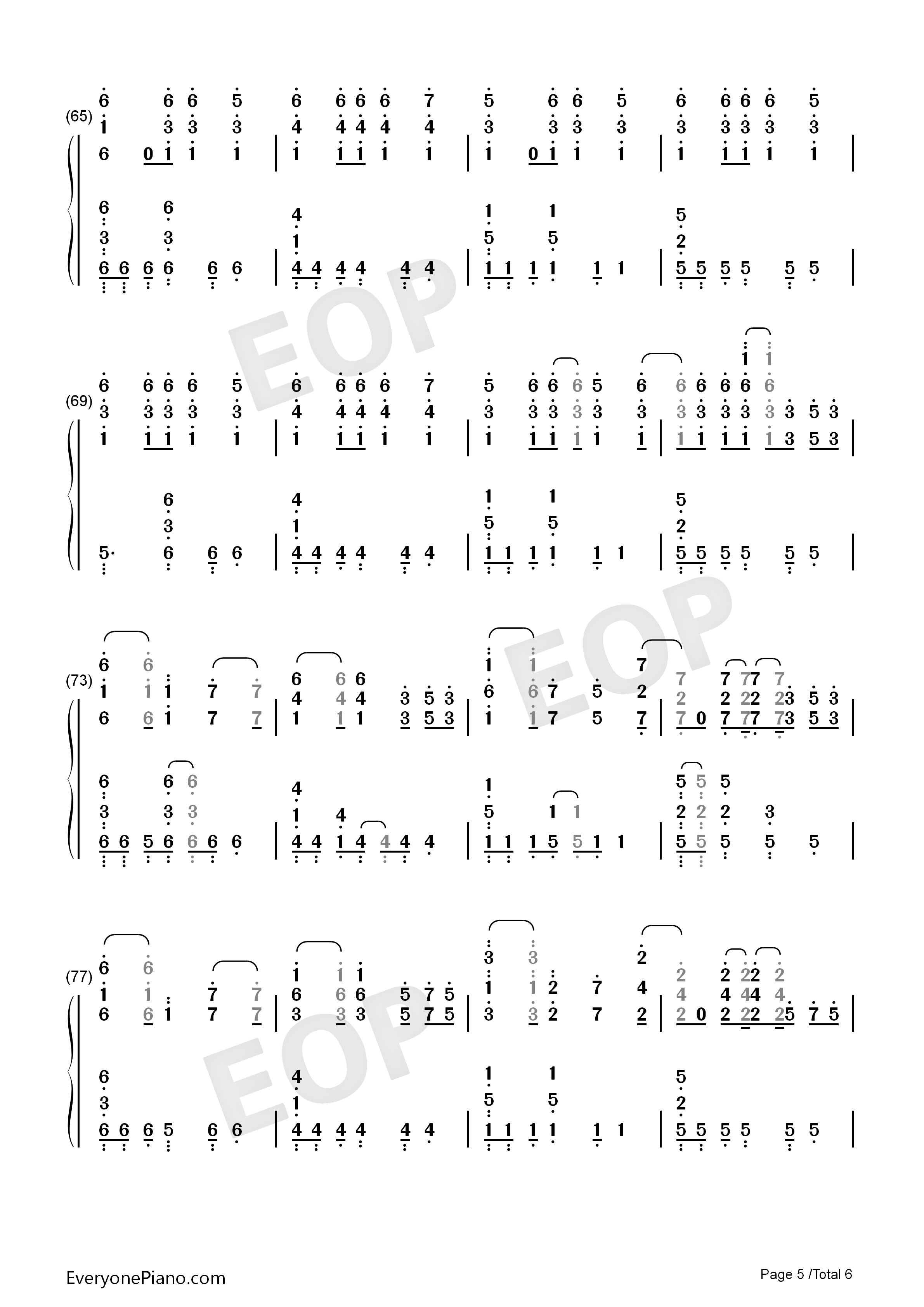 Numb摇滚版钢琴简谱_林肯公园演唱