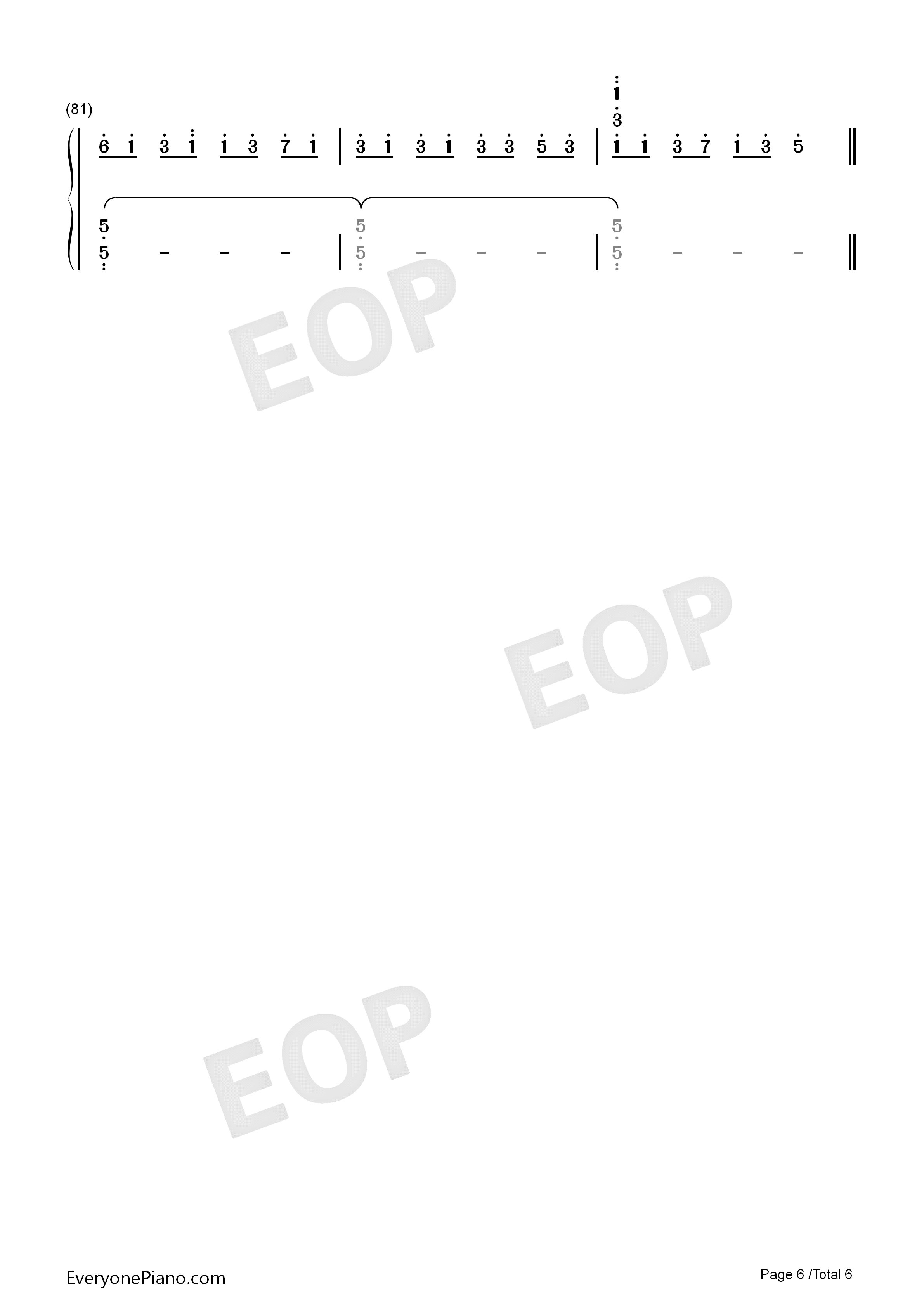 Numb摇滚版钢琴简谱_林肯公园演唱