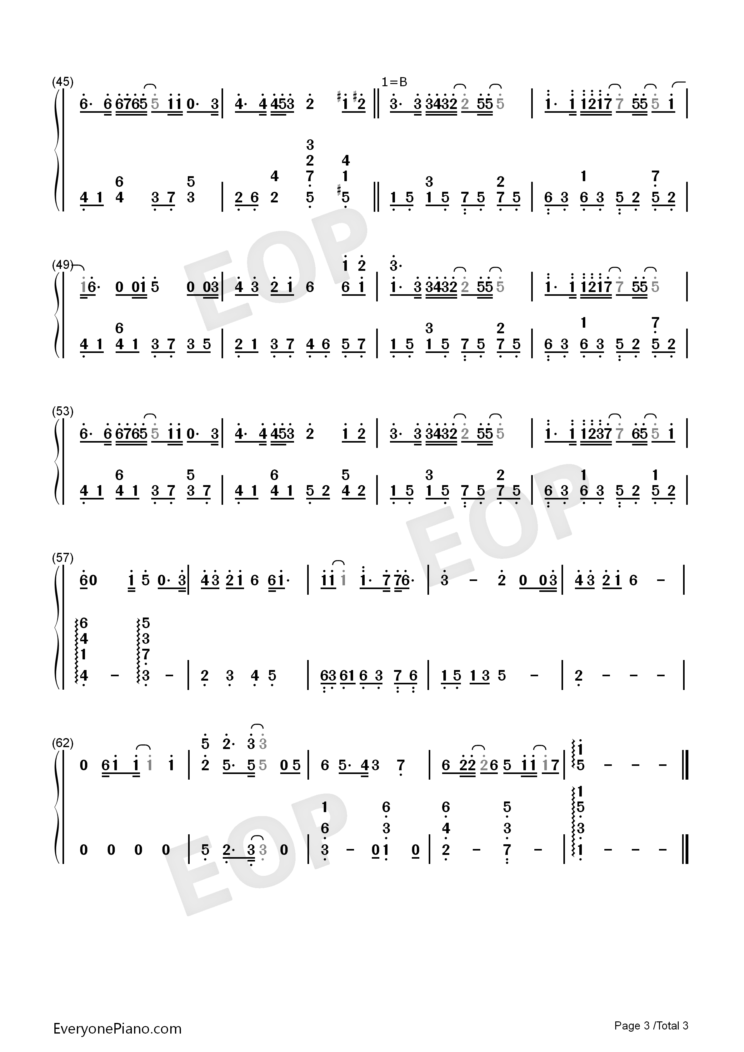 亲爱的路人钢琴简谱_刘若英演唱