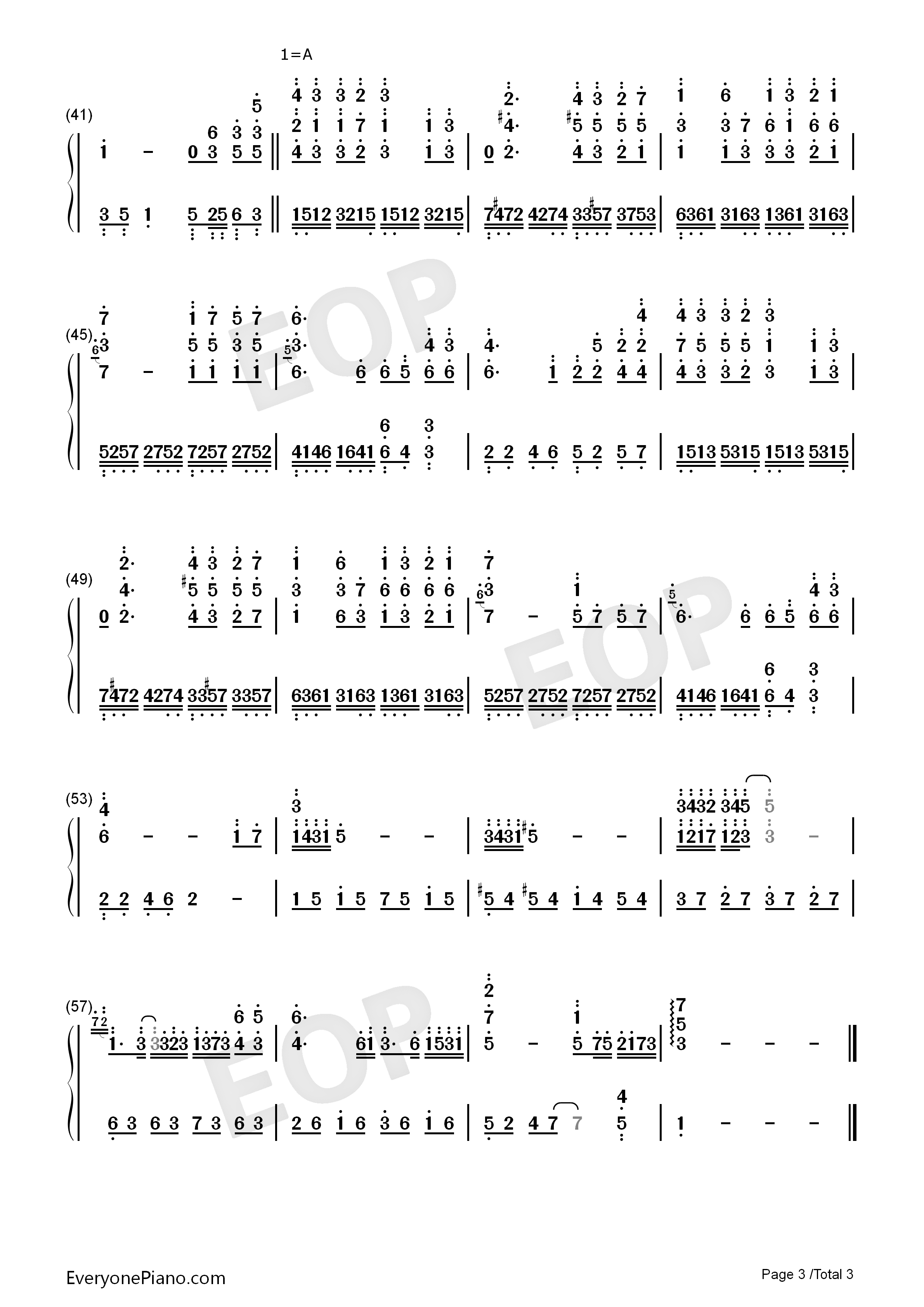 你一定要幸福钢琴简谱_何洁演唱