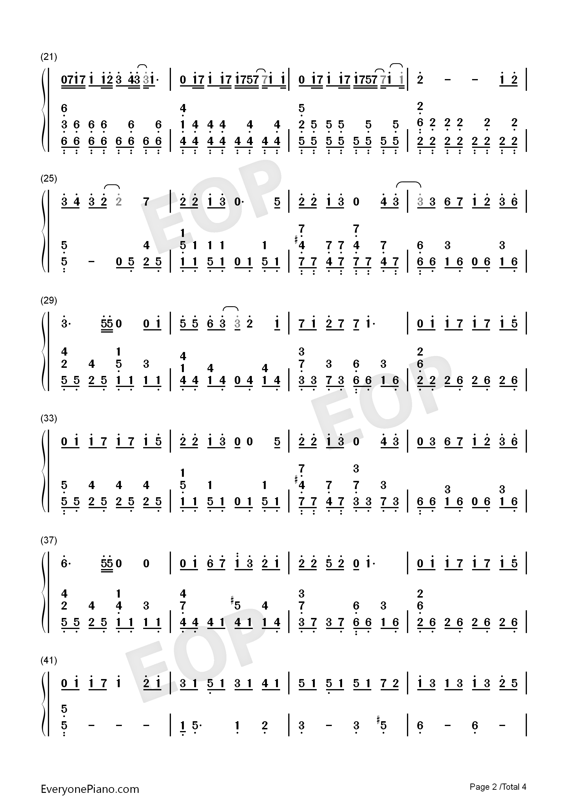 爱你没差钢琴简谱_周杰伦演唱