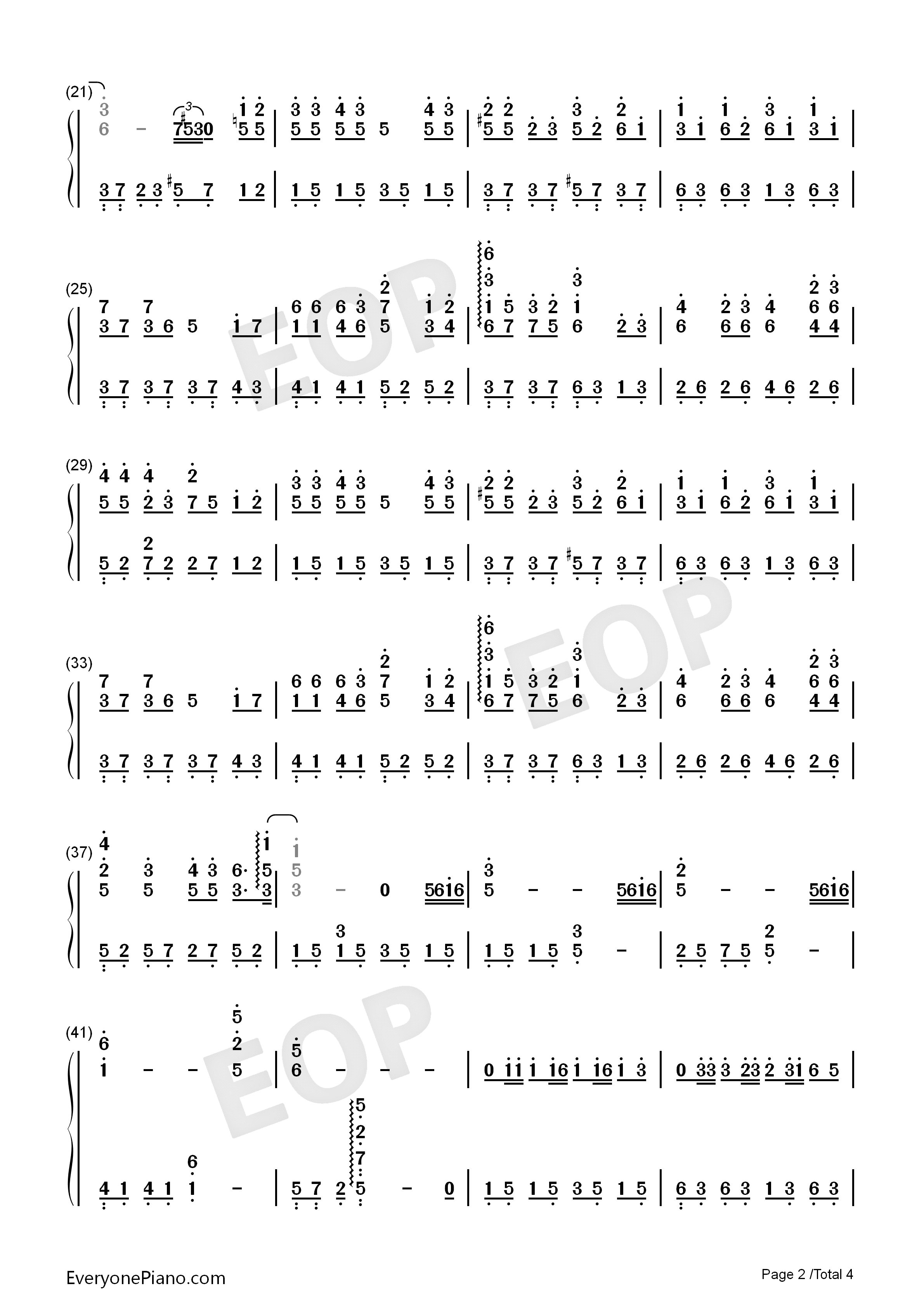 素颜钢琴简谱_许嵩演唱