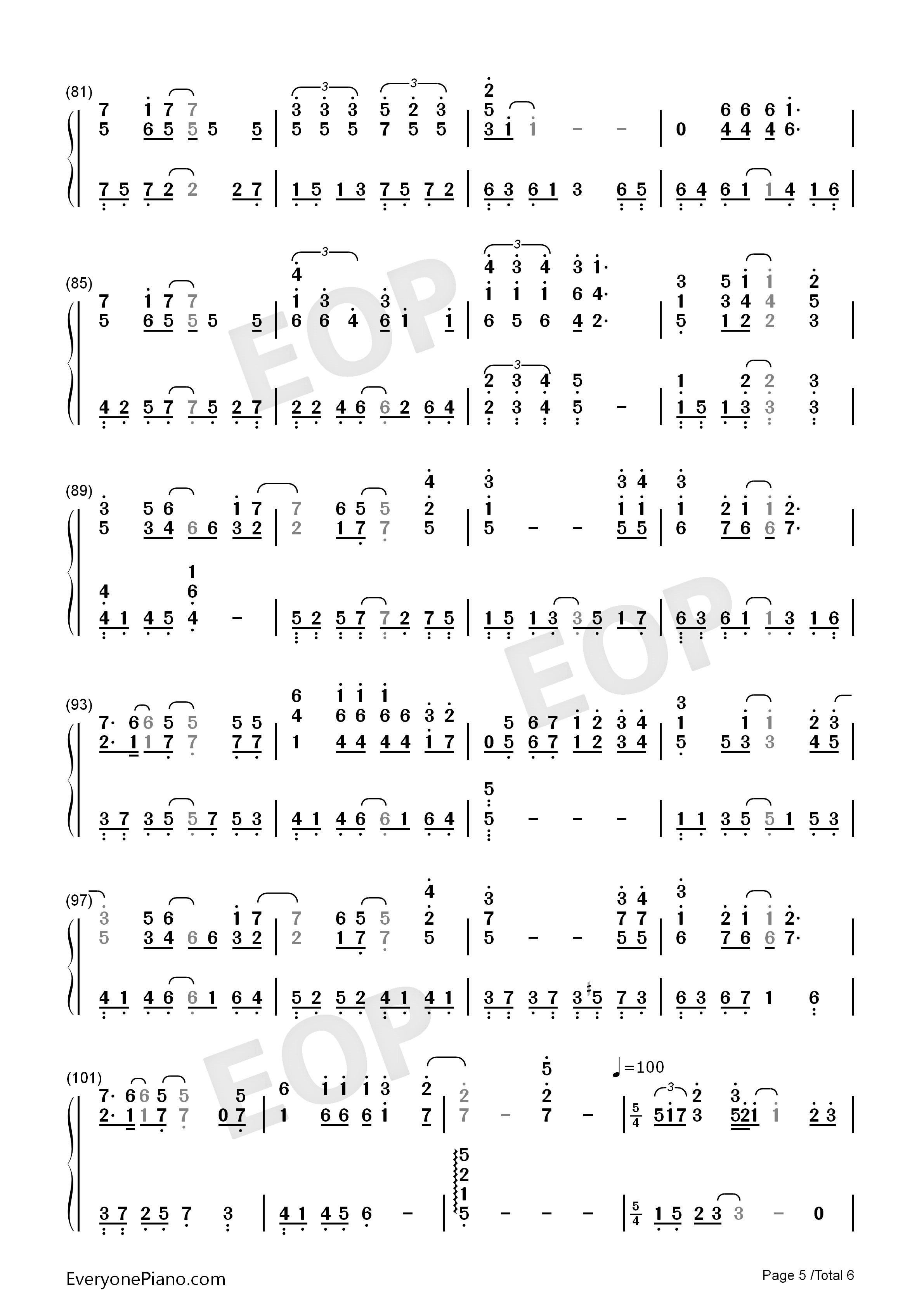 勇气钢琴简谱_梁静茹演唱