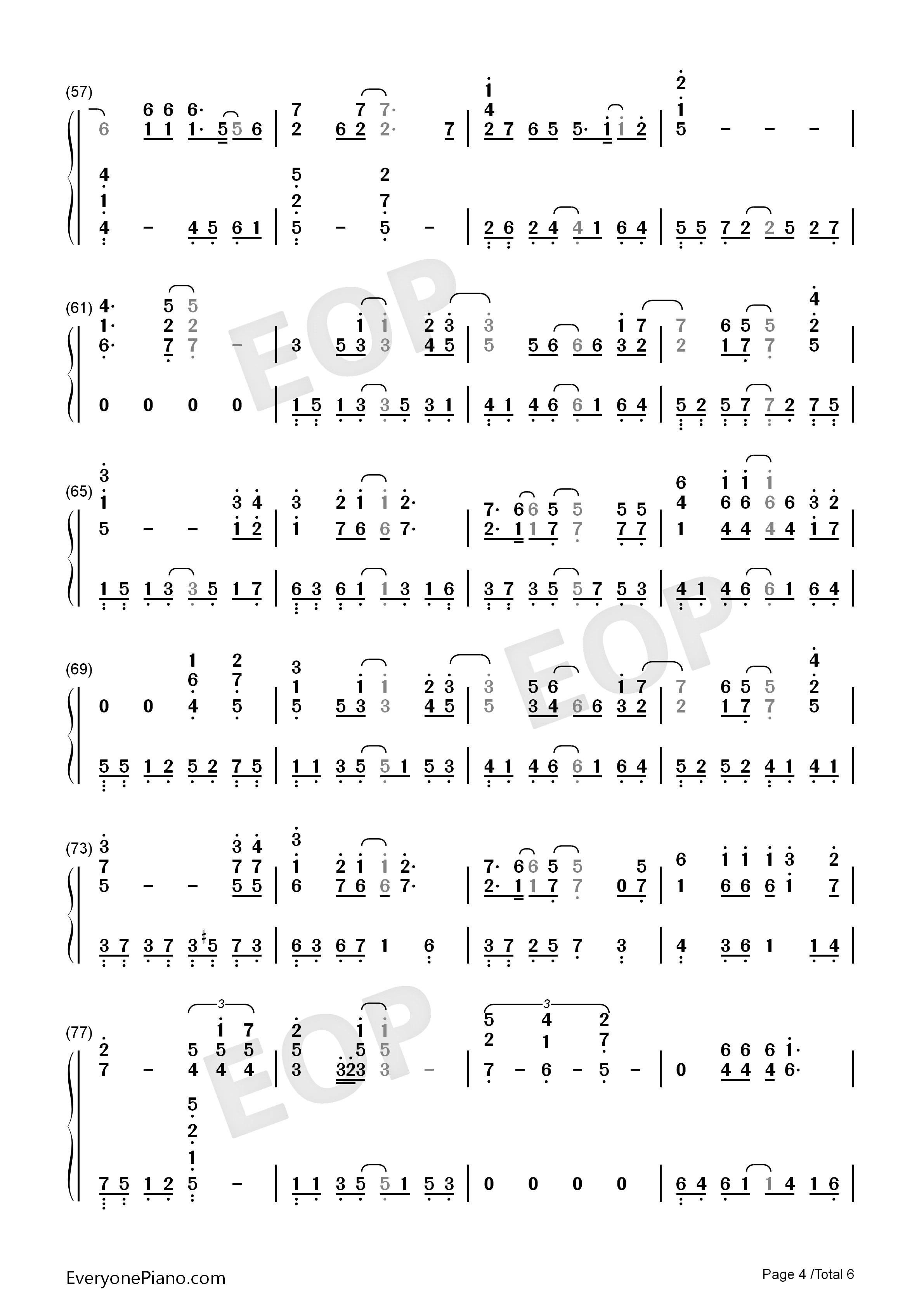 勇气钢琴简谱_梁静茹演唱