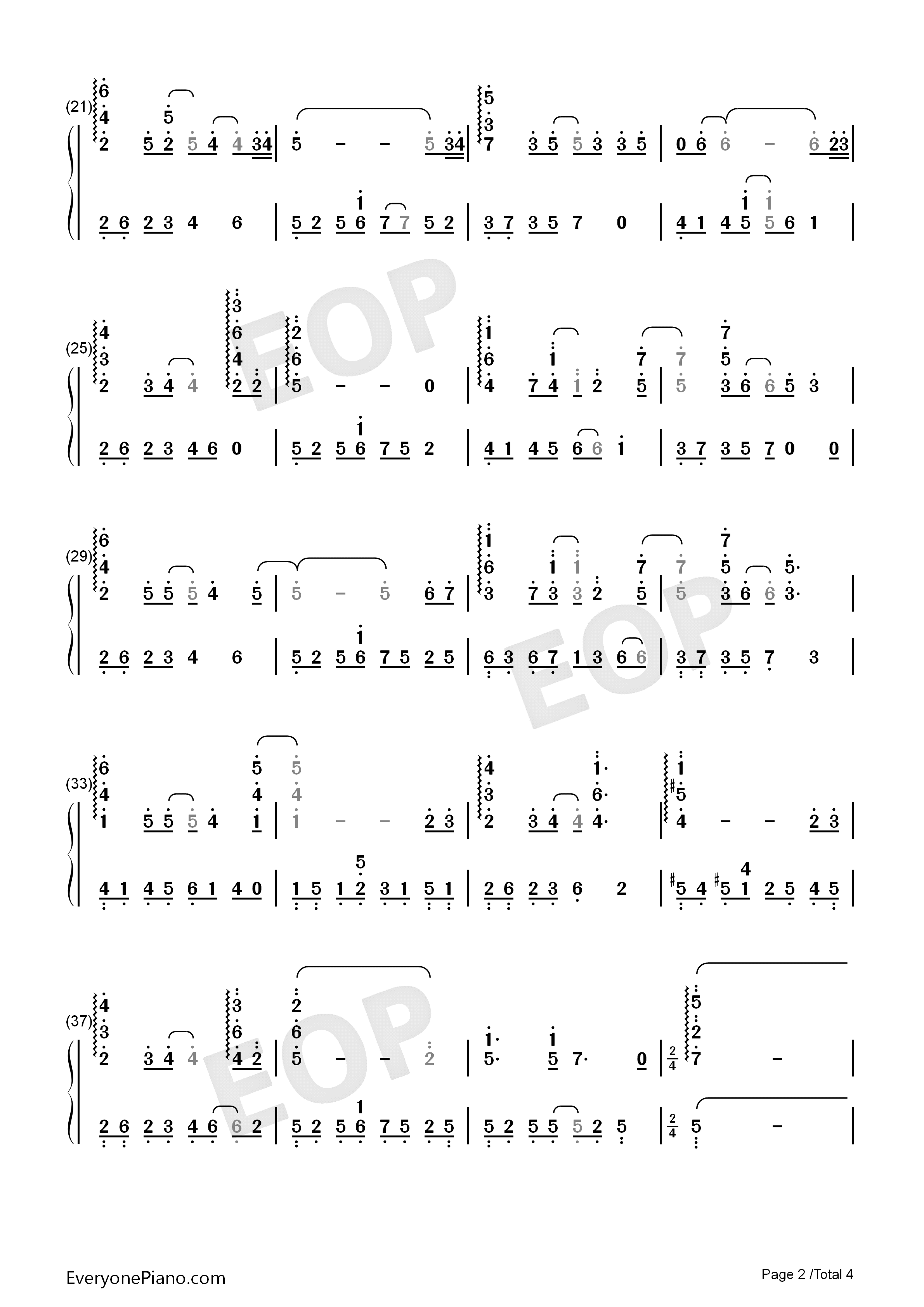 烟火的季节钢琴简谱_F4演唱