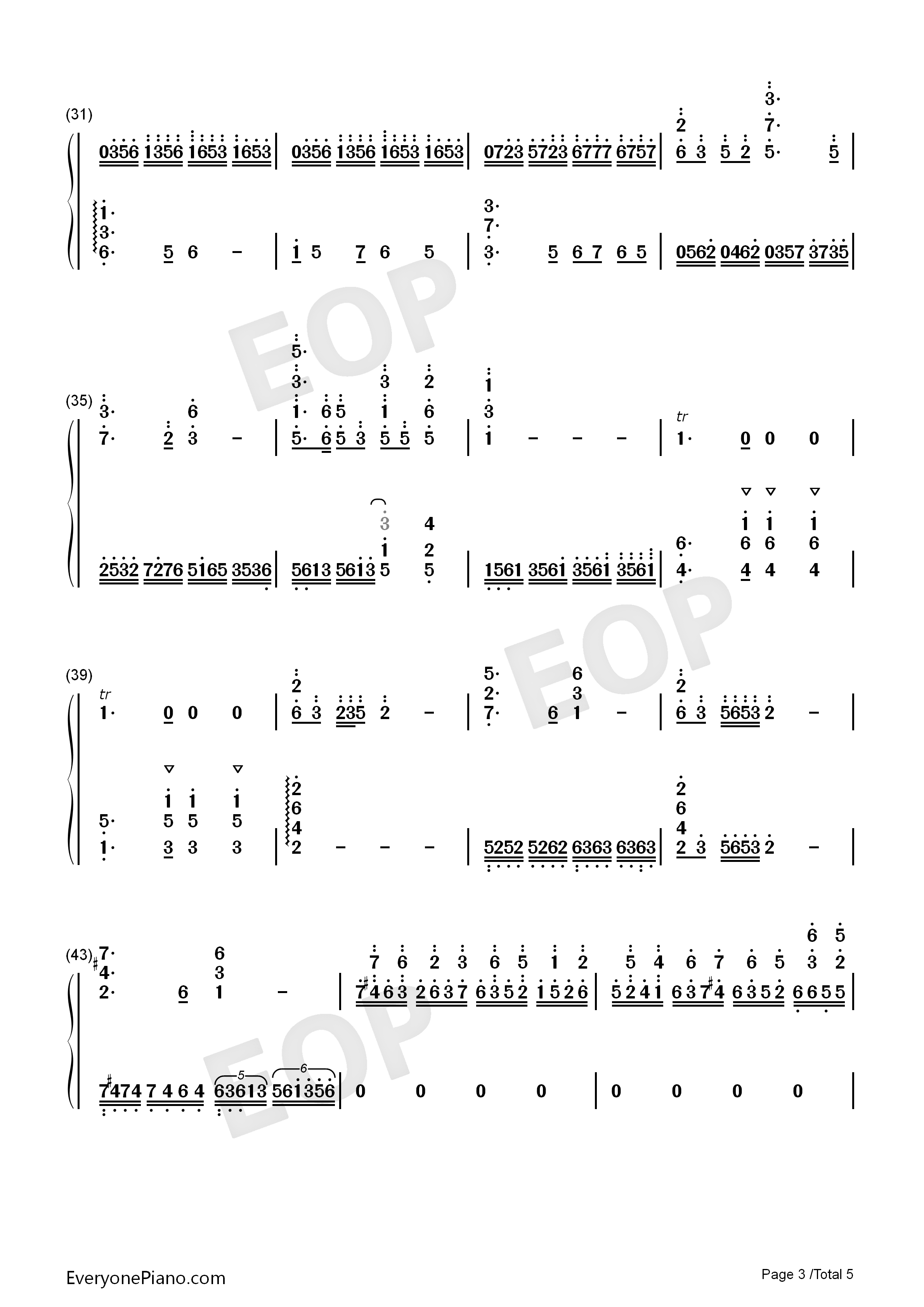 彩云追月钢琴简谱_王建中演唱