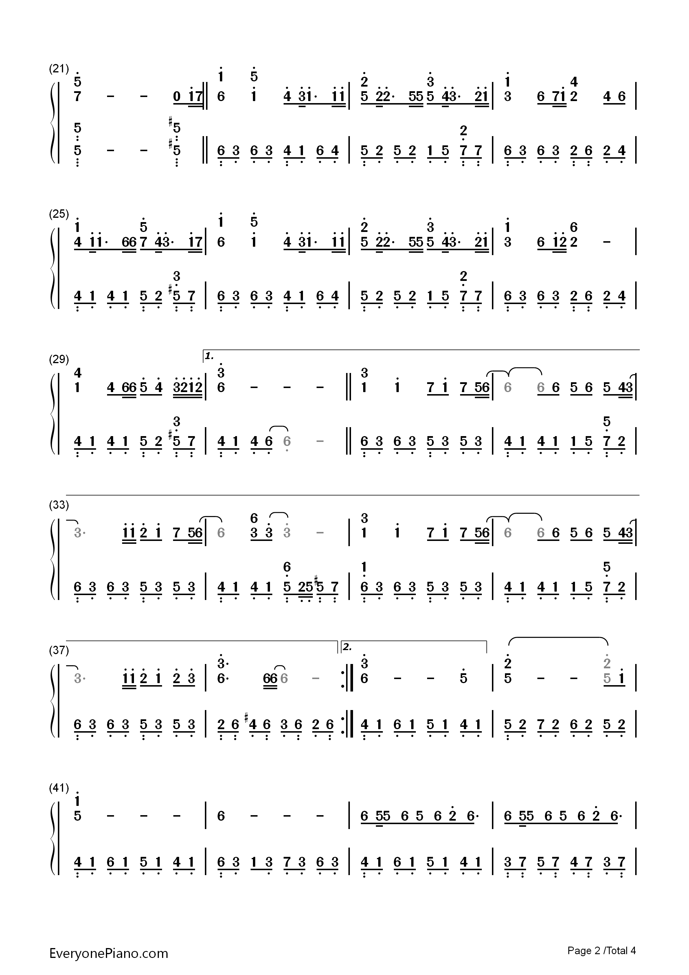 赤い涙钢琴简谱_川田麻美演唱