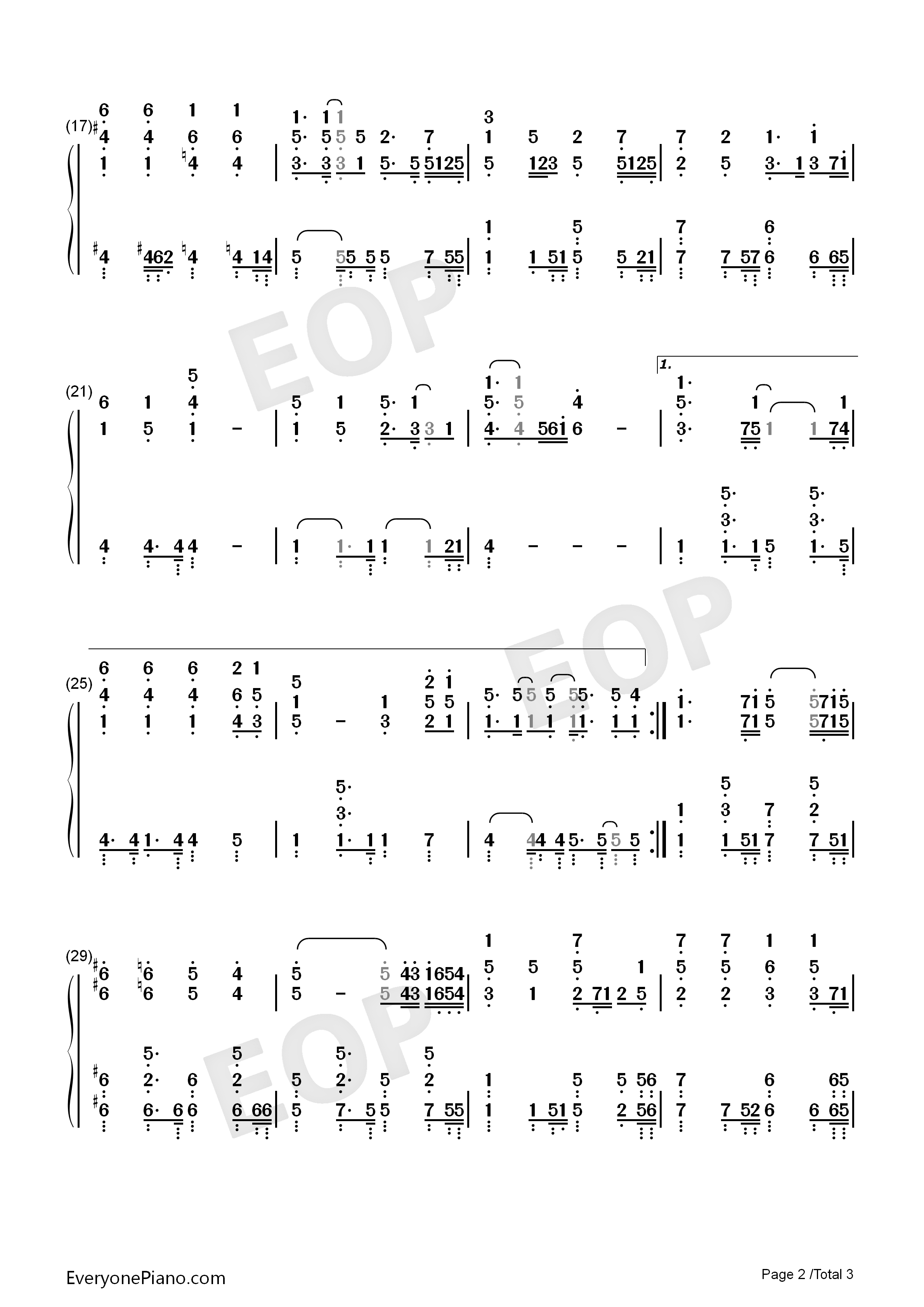 他不爱我钢琴简谱_莫文蔚演唱