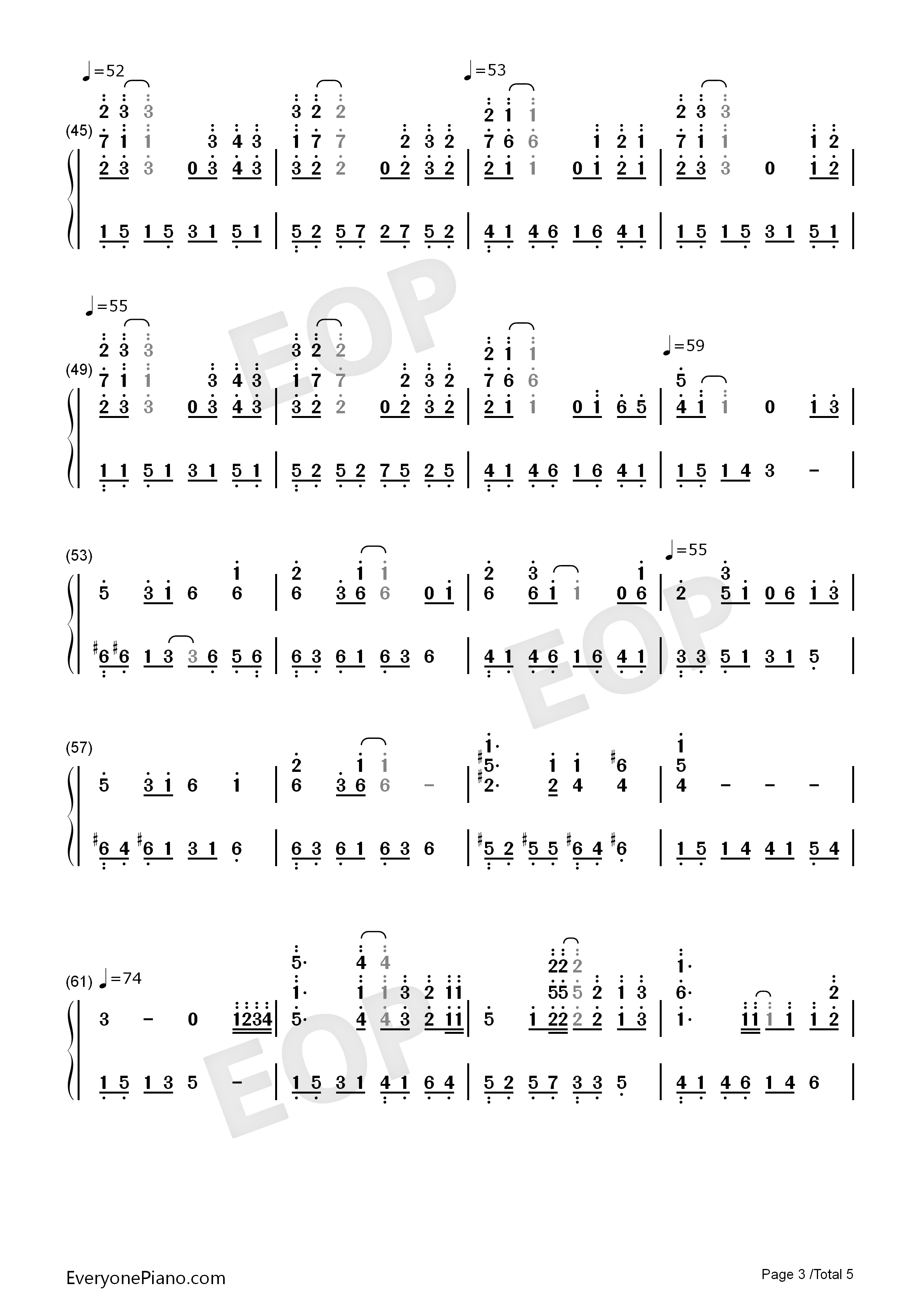 青空钢琴简谱_lia演唱