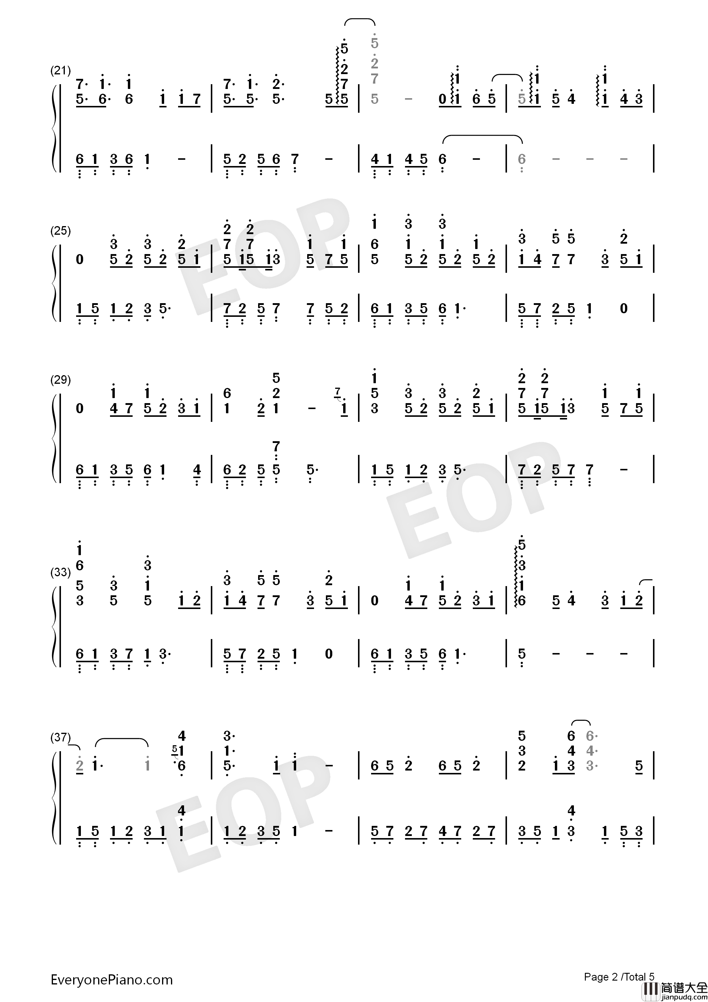 First_Love_钢琴简谱_宇多田光演唱