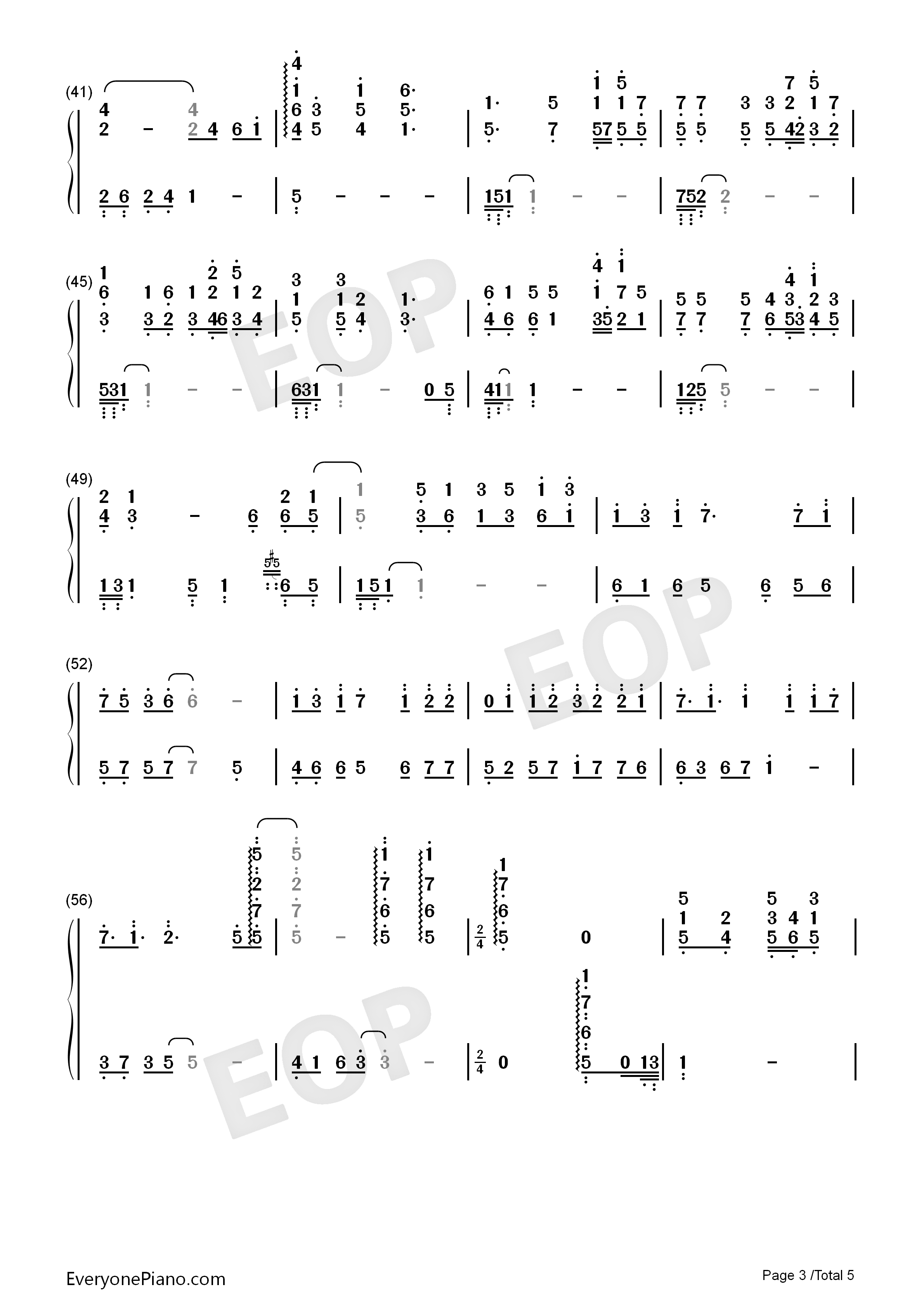 First_Love_钢琴简谱_宇多田光演唱