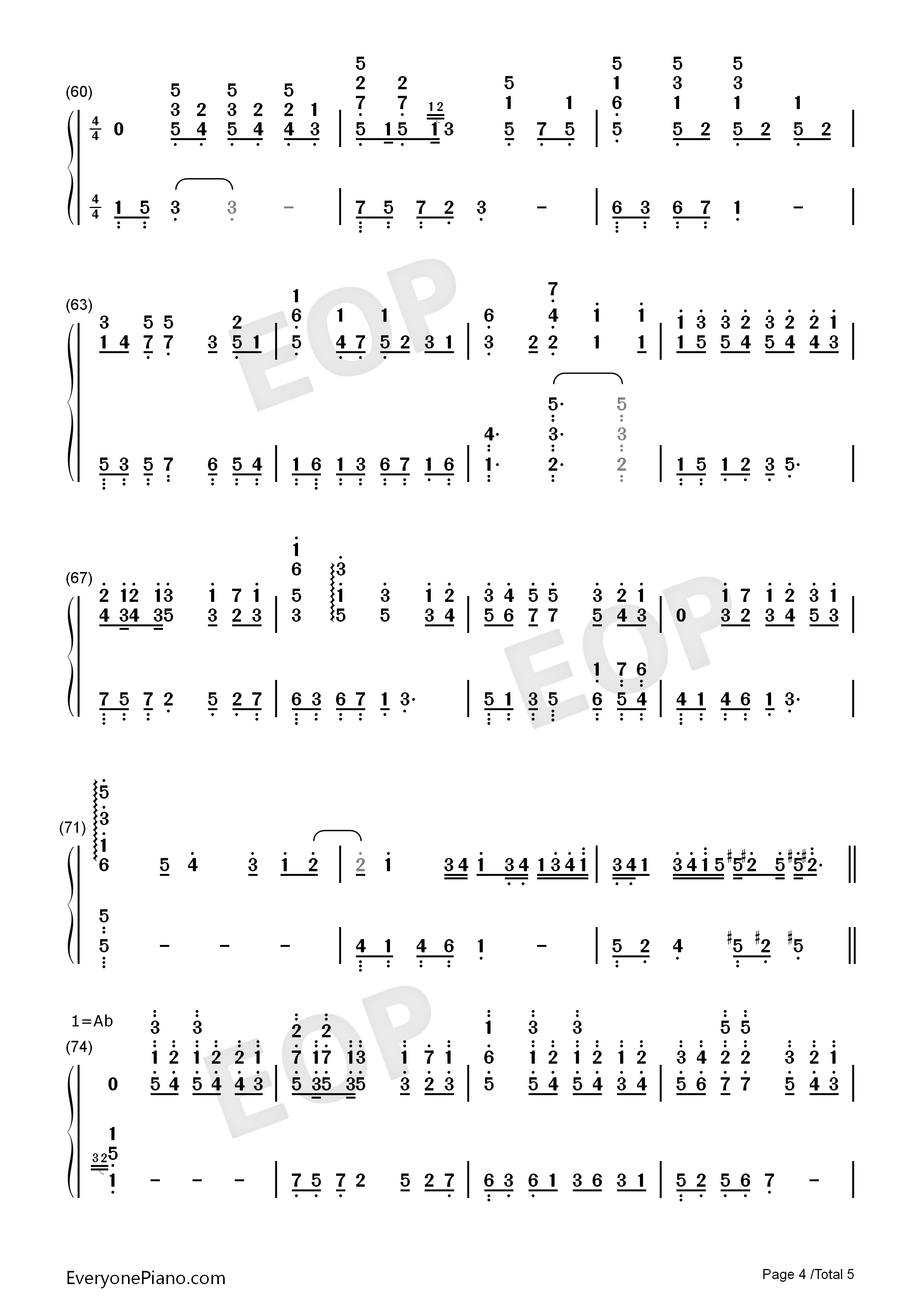 First_Love_钢琴简谱_宇多田光演唱