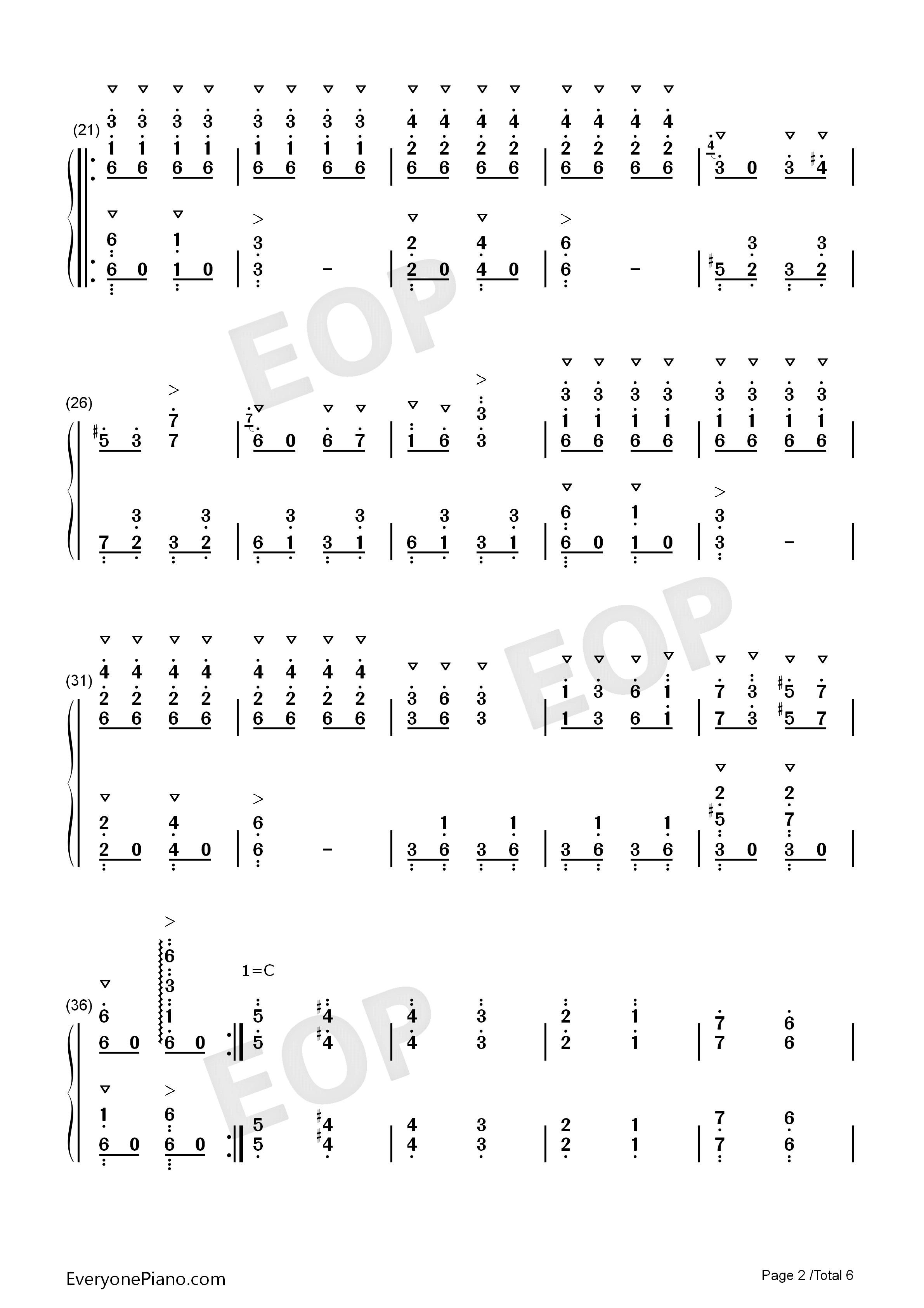 邮递马车钢琴简谱_冈本敦郎演唱