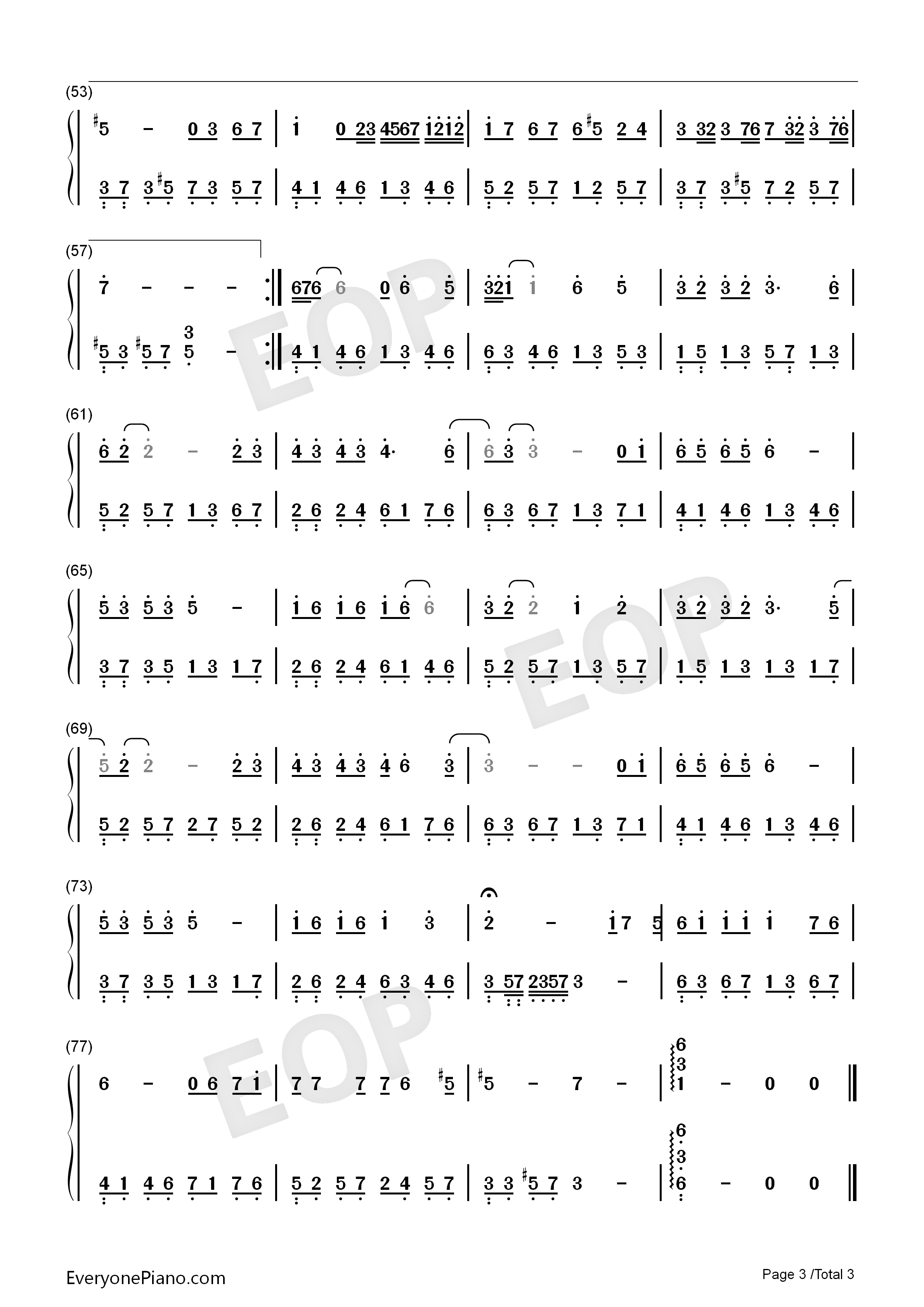 相见恨晚钢琴简谱_彭佳慧演唱