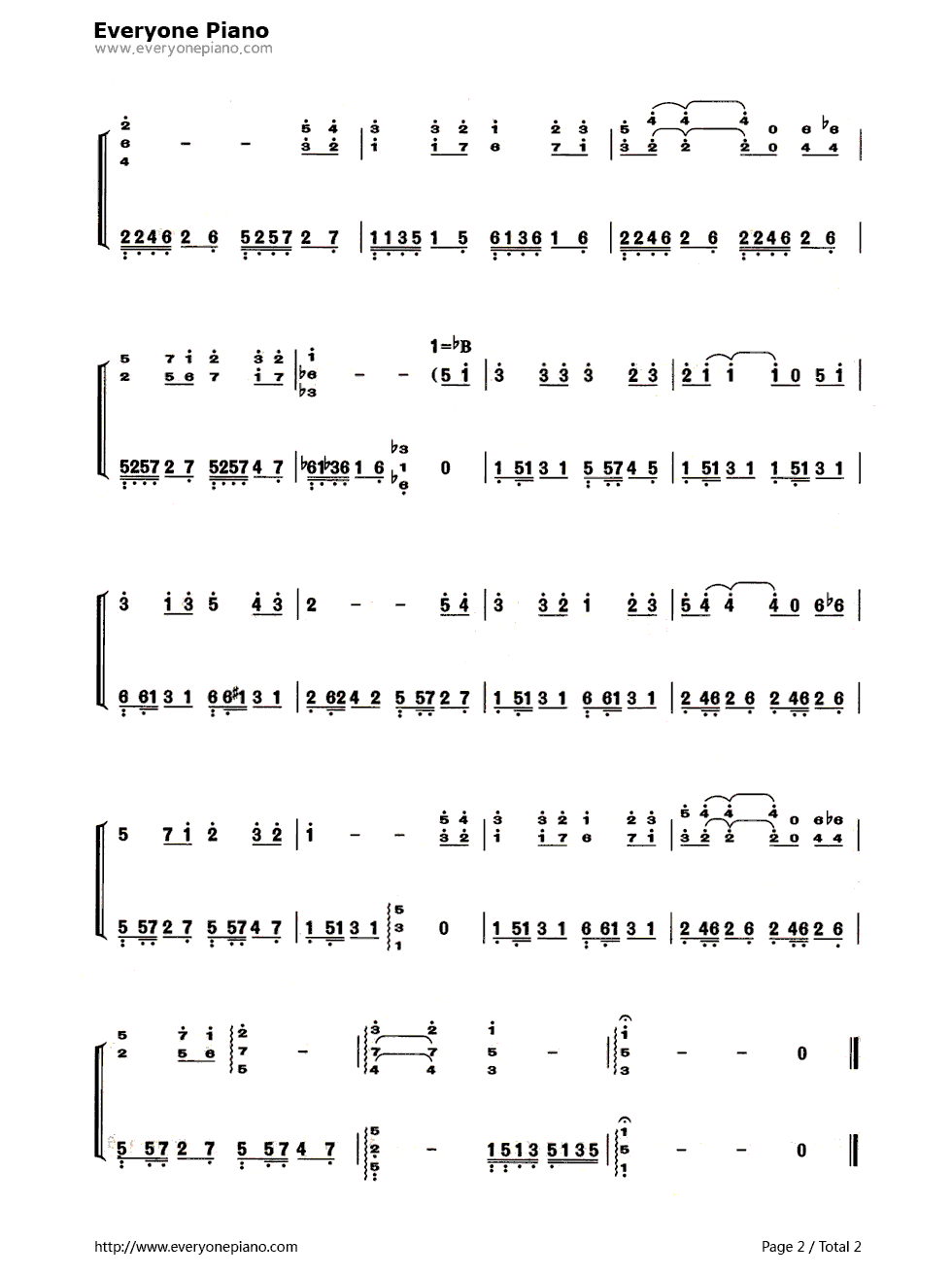 红河谷（Red_River_Valley）钢琴简谱_未知演唱