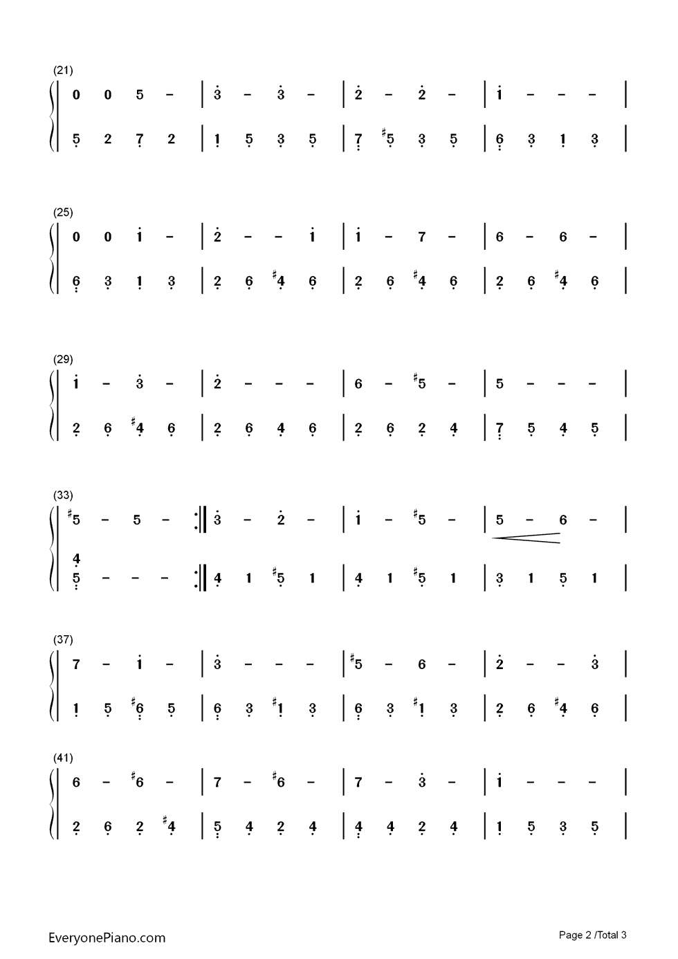 Only_You_(And_You_Alone)钢琴简谱_The_platters演唱