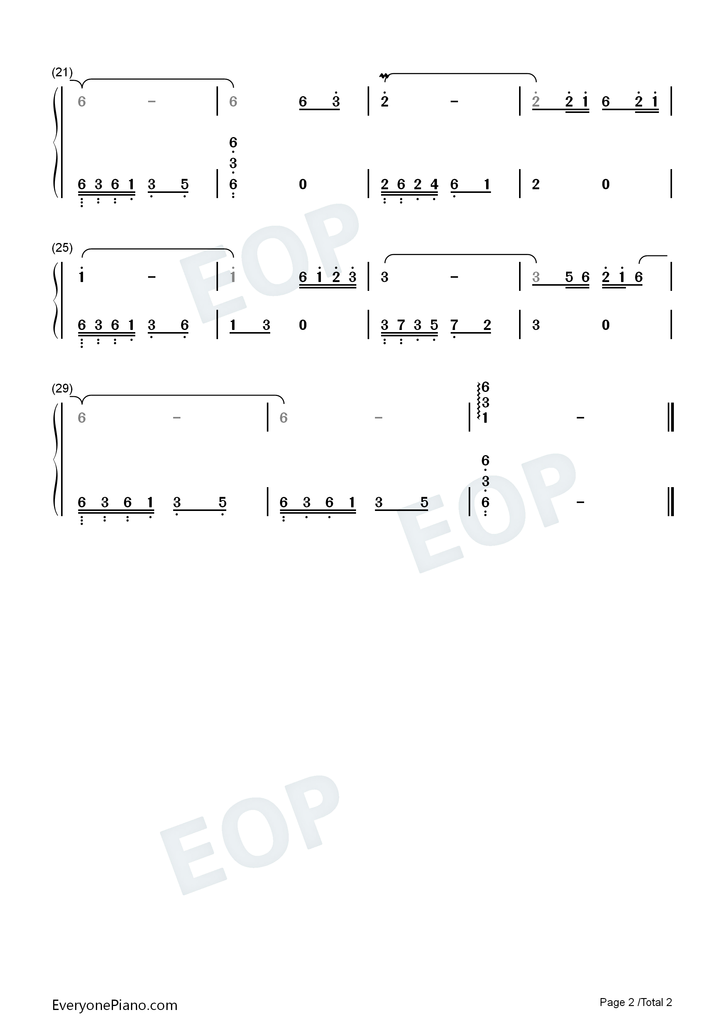 天堂钢琴简谱_腾格尔演唱