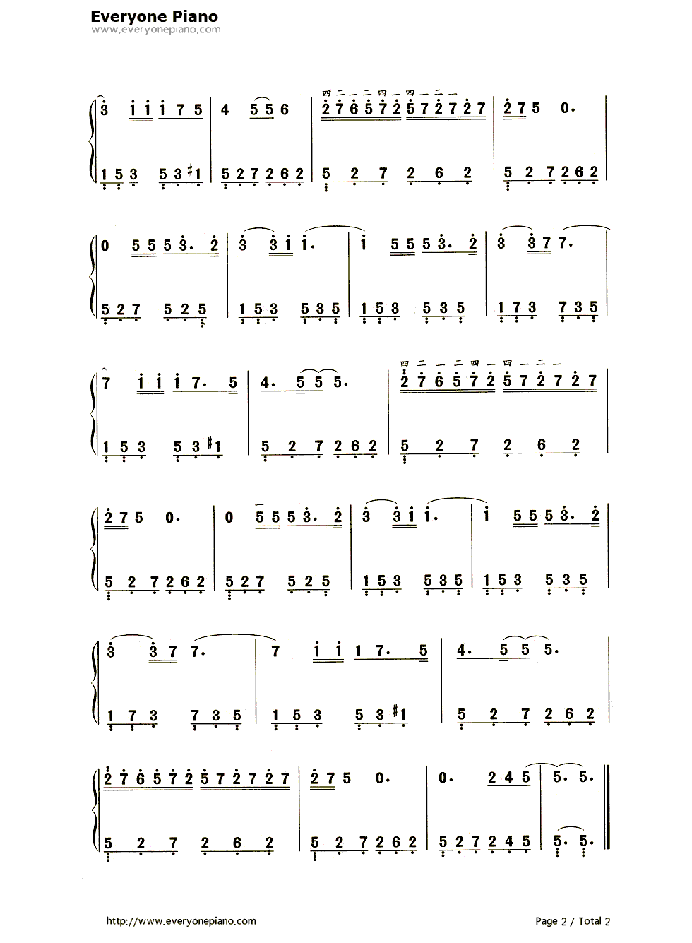 杜兰的微笑钢琴简谱_理查德·克莱德曼演唱