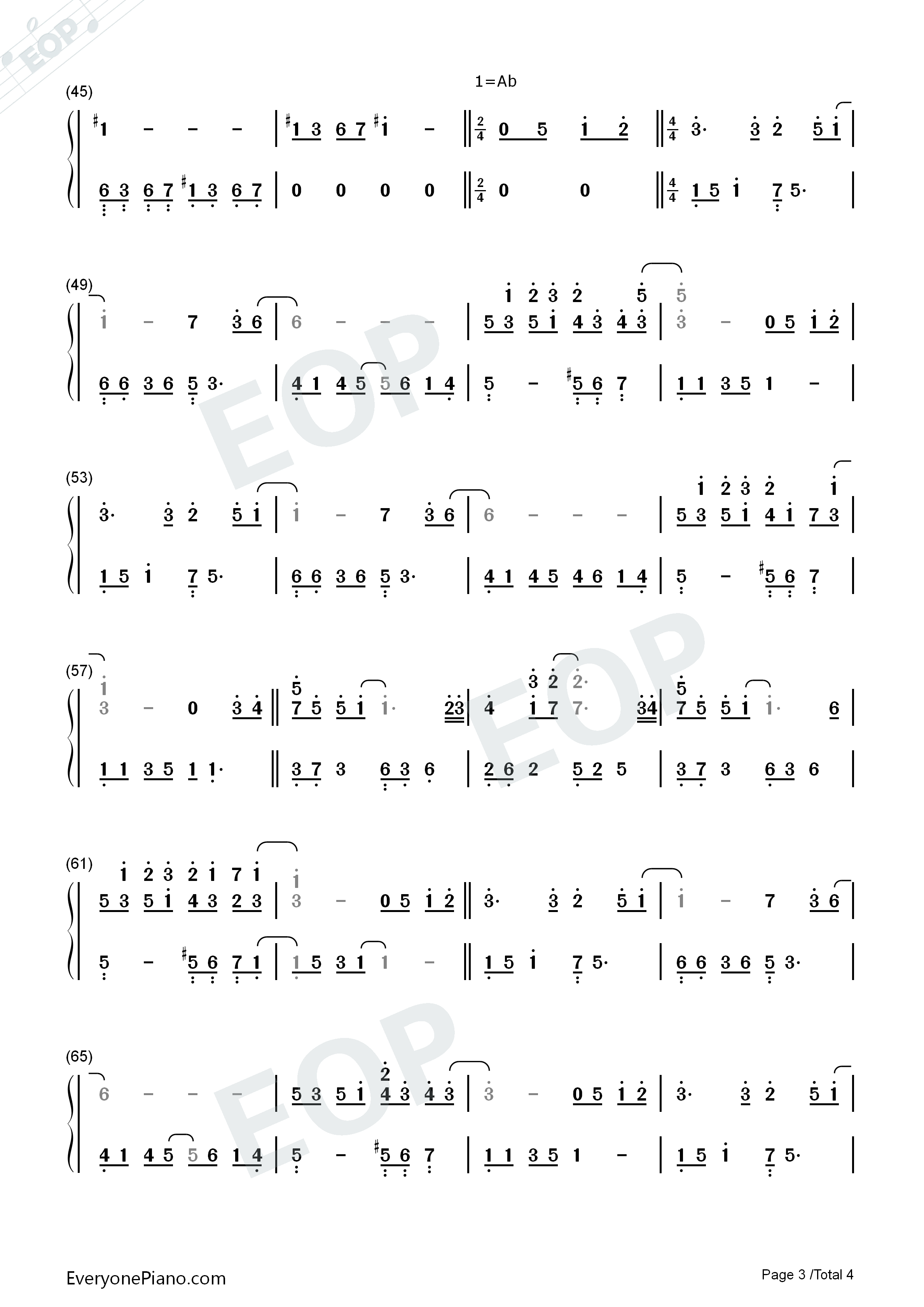 安妮的仙境钢琴简谱_班得瑞__Bandari演唱