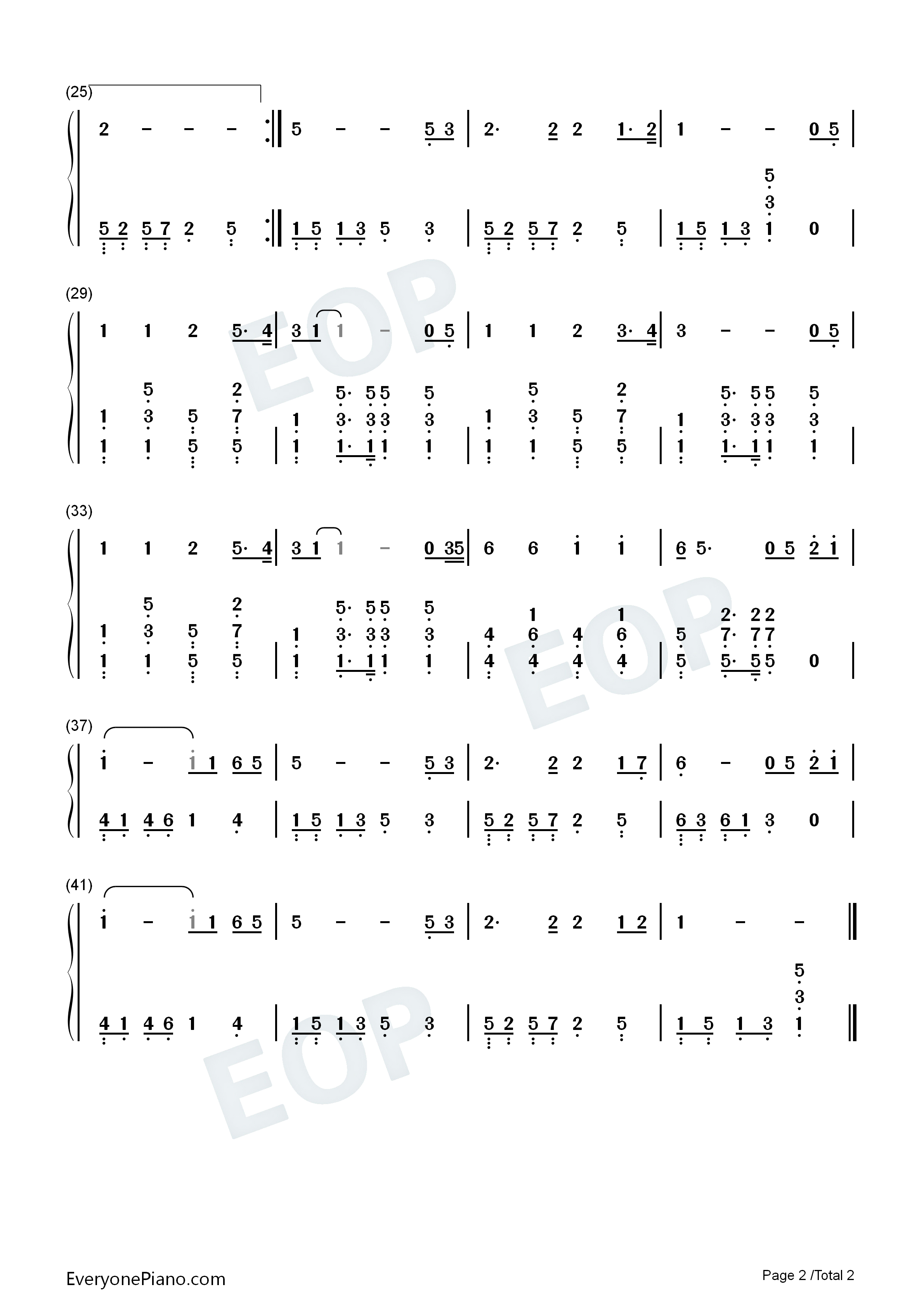 故乡的云钢琴简谱_费翔演唱