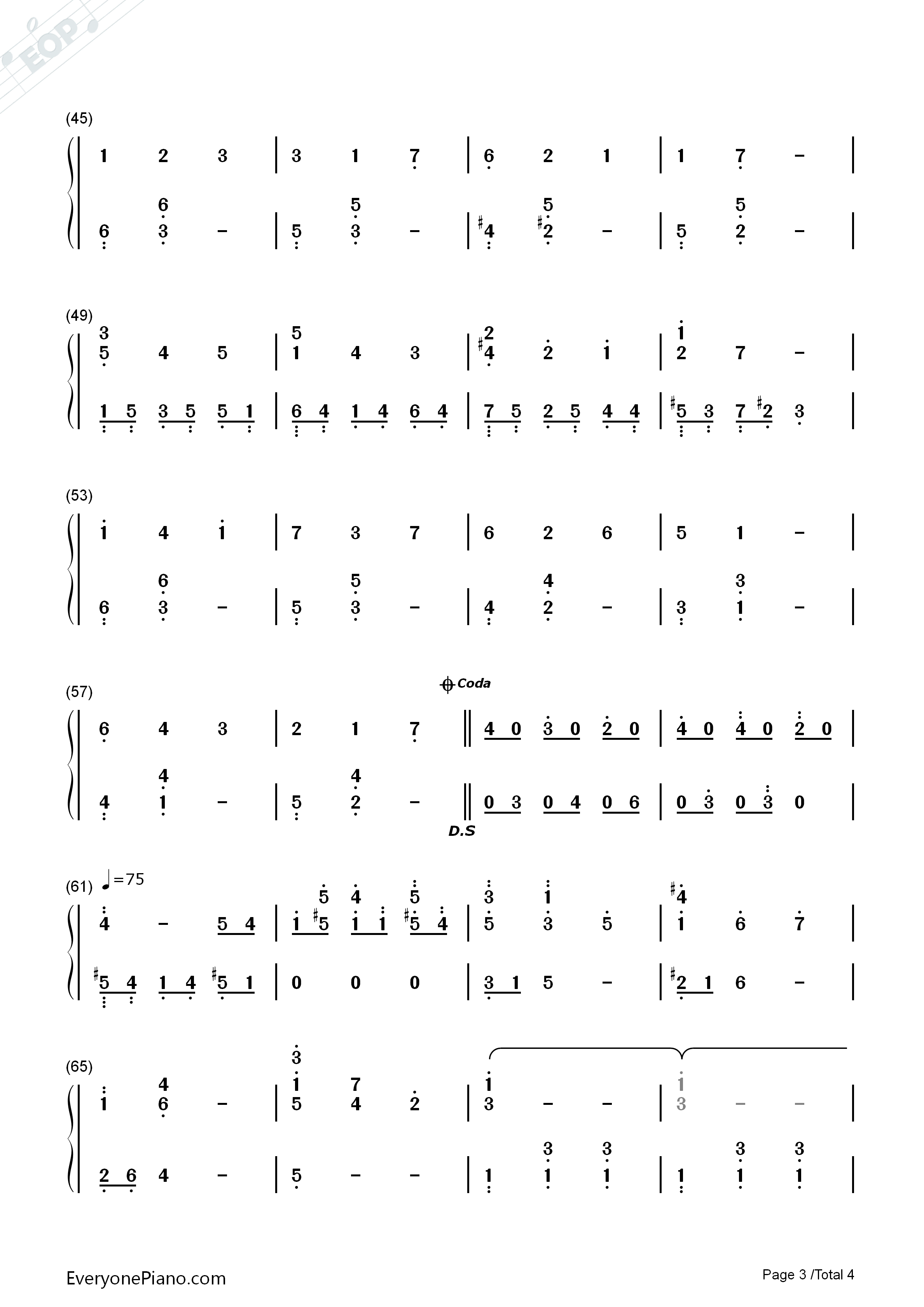 春天华尔兹钢琴简谱_未知演唱