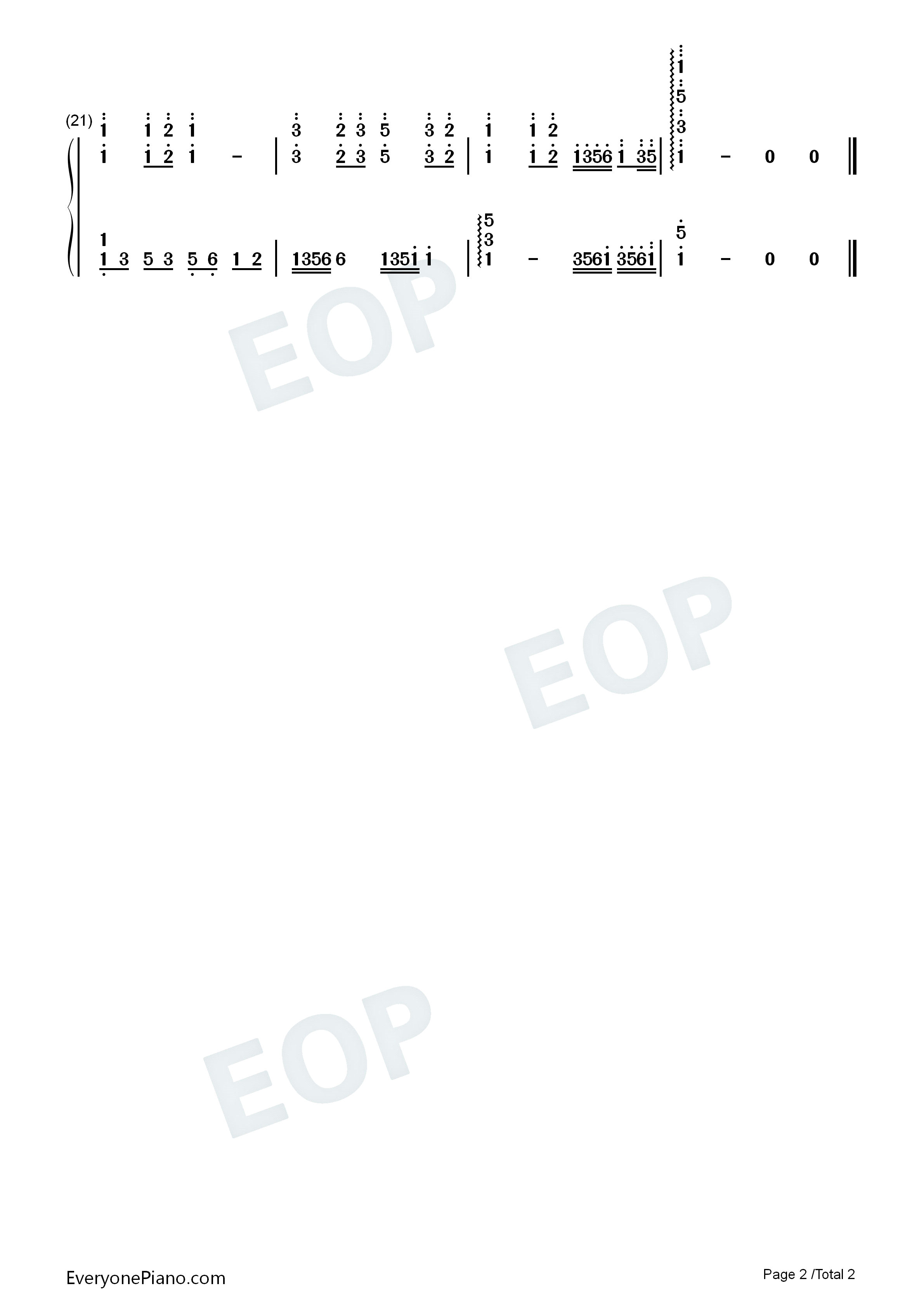 茉莉花钢琴简谱_江苏民歌演唱