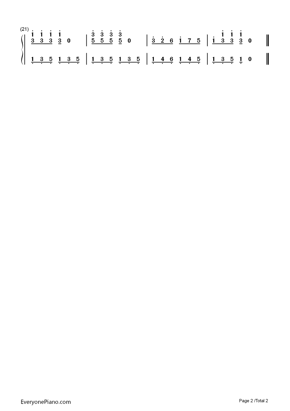 小曲钢琴简谱_拜厄演唱