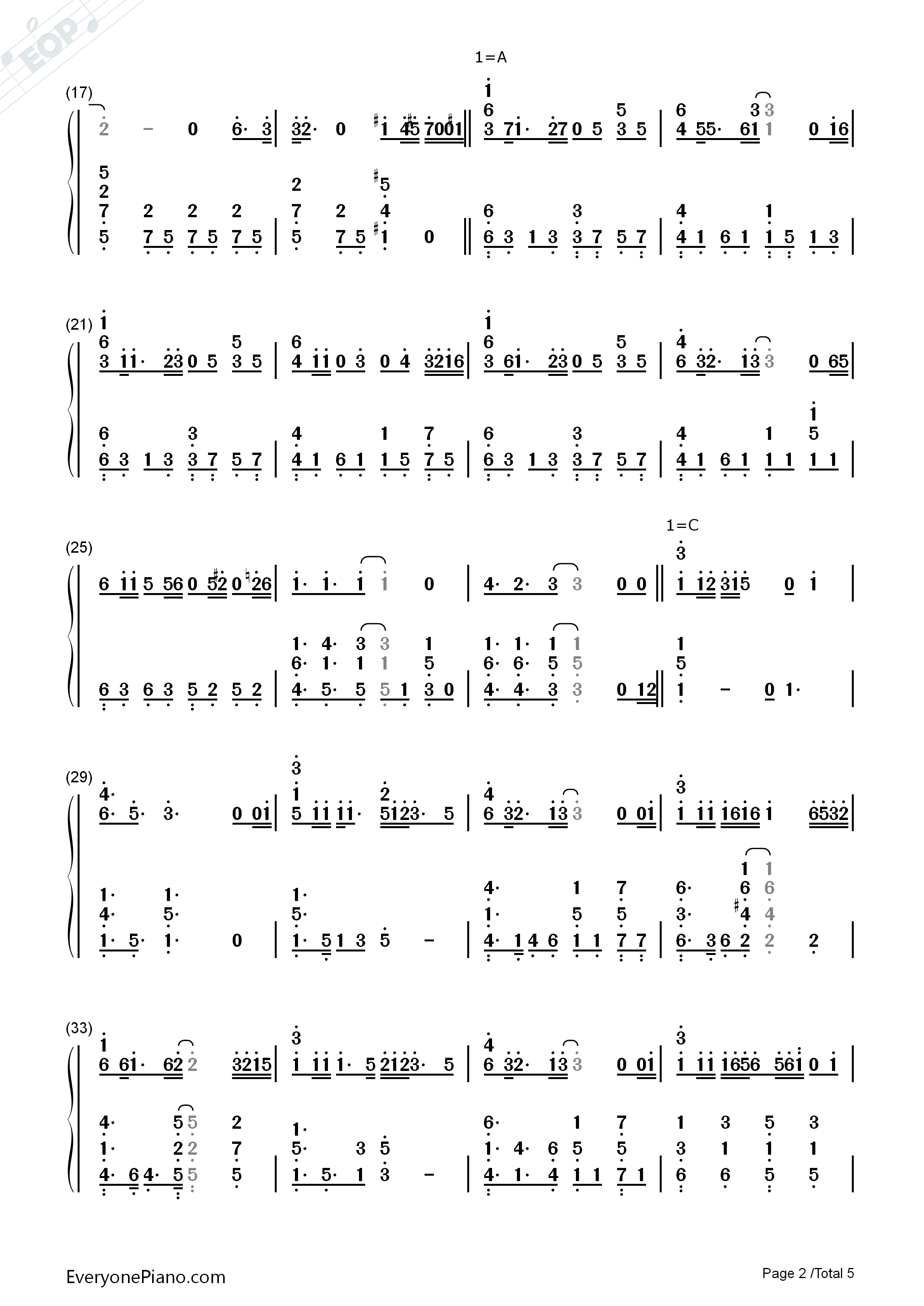 蝶々结び钢琴简谱_Aimer演唱