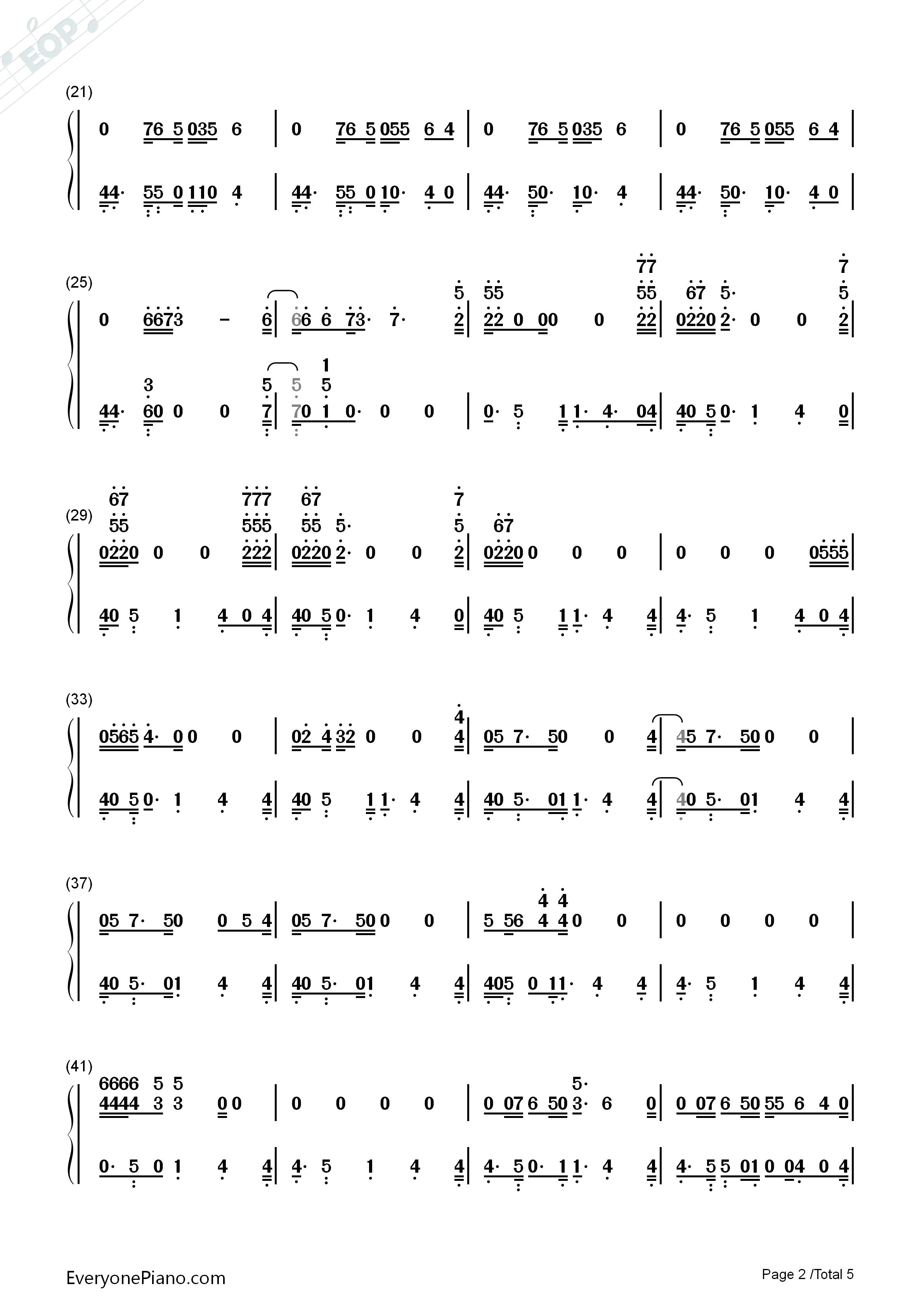 Yellow_Light钢琴简谱_Pharrell_Williams演唱