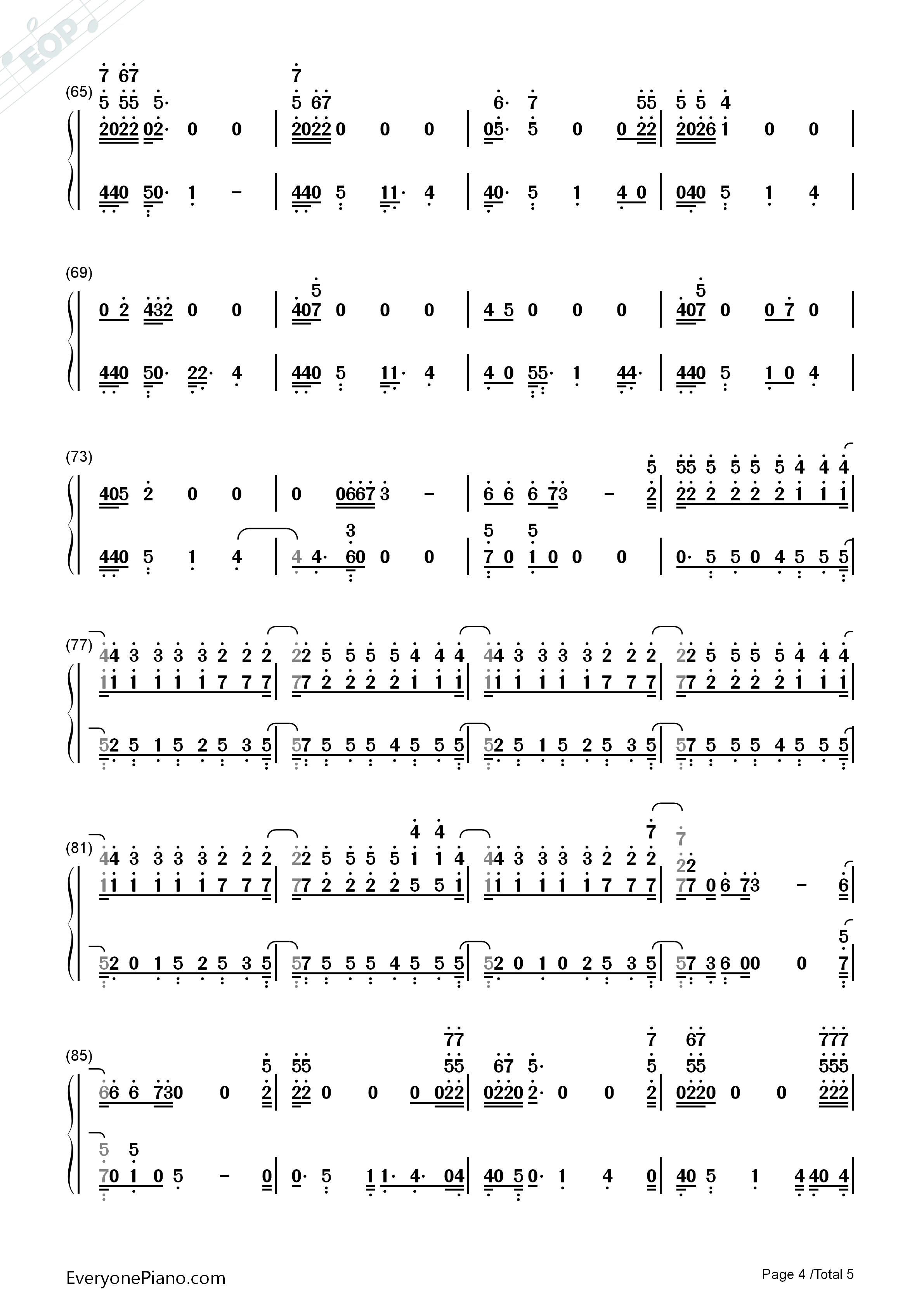 Yellow_Light钢琴简谱_Pharrell_Williams演唱