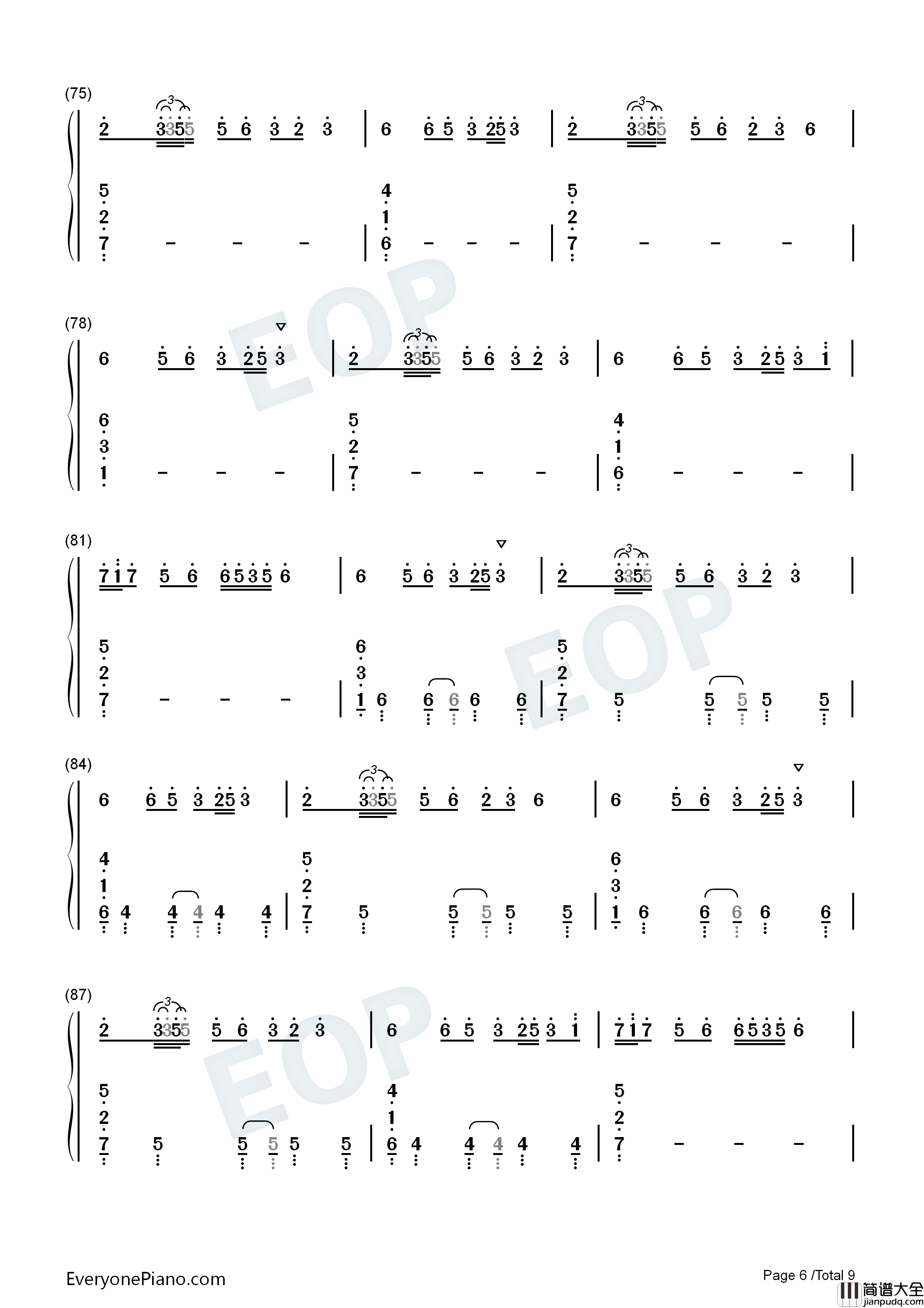 Last_Dance钢琴简谱_Xomu演唱