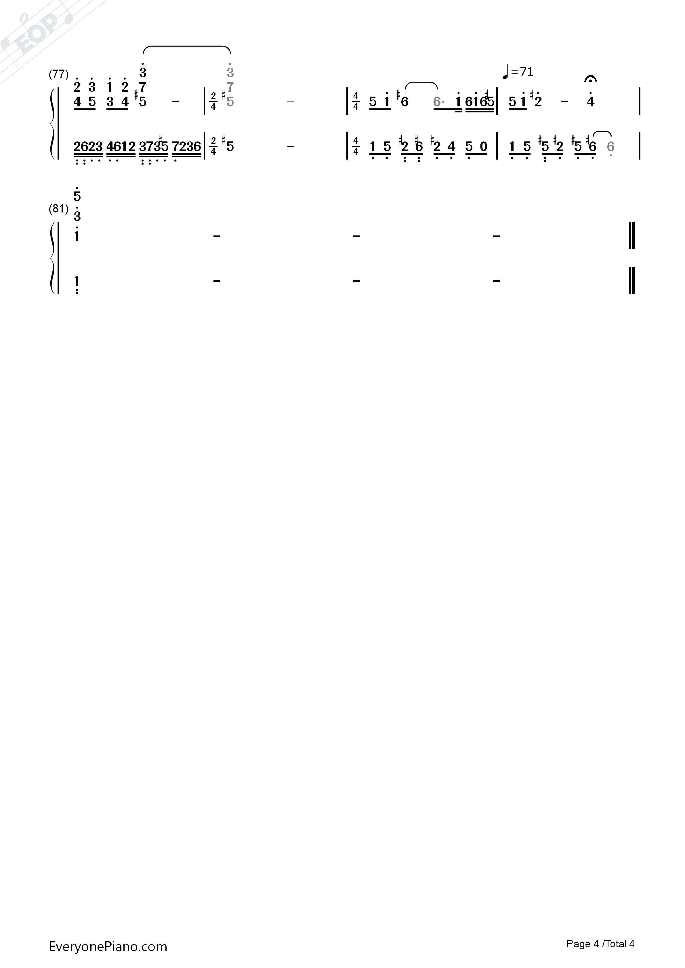 爱的回答钢琴简谱_辛晓琪演唱