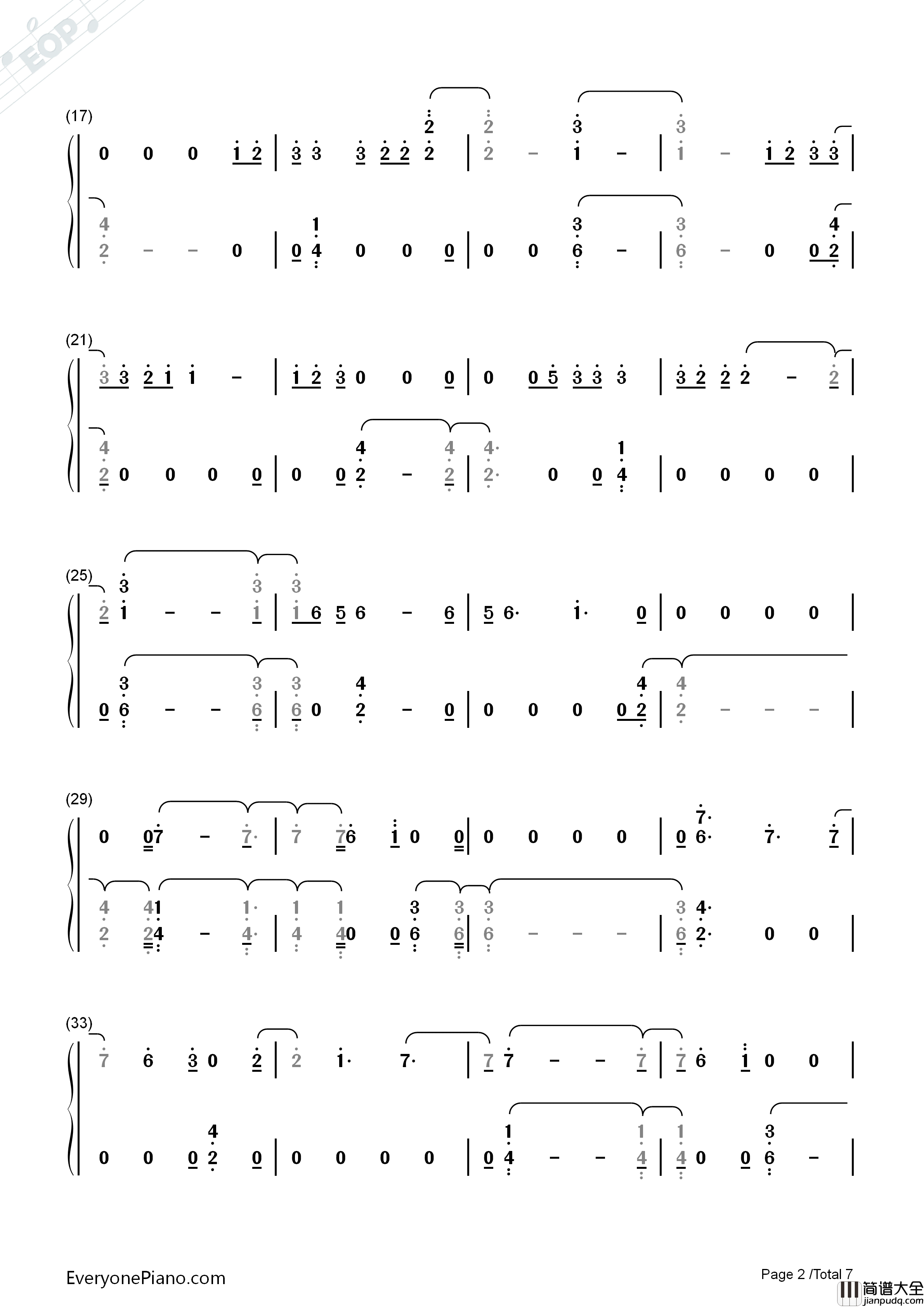 I_Don't_Know_Why钢琴简谱_Imagine_Dragons演唱