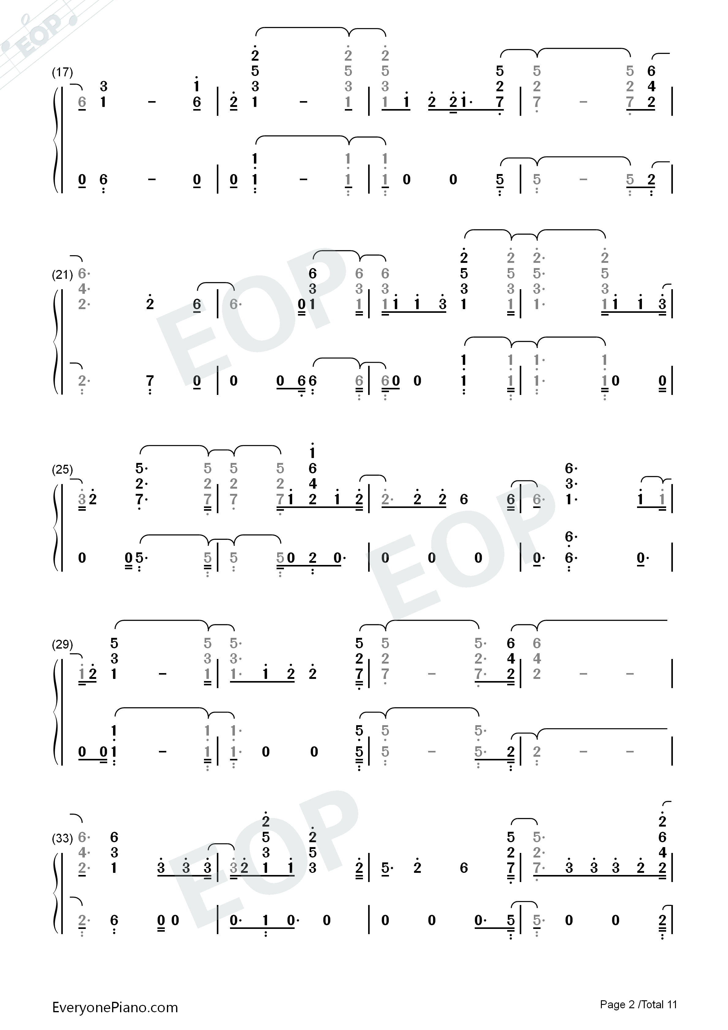 Fuego钢琴简谱_Eleni_Foureira演唱