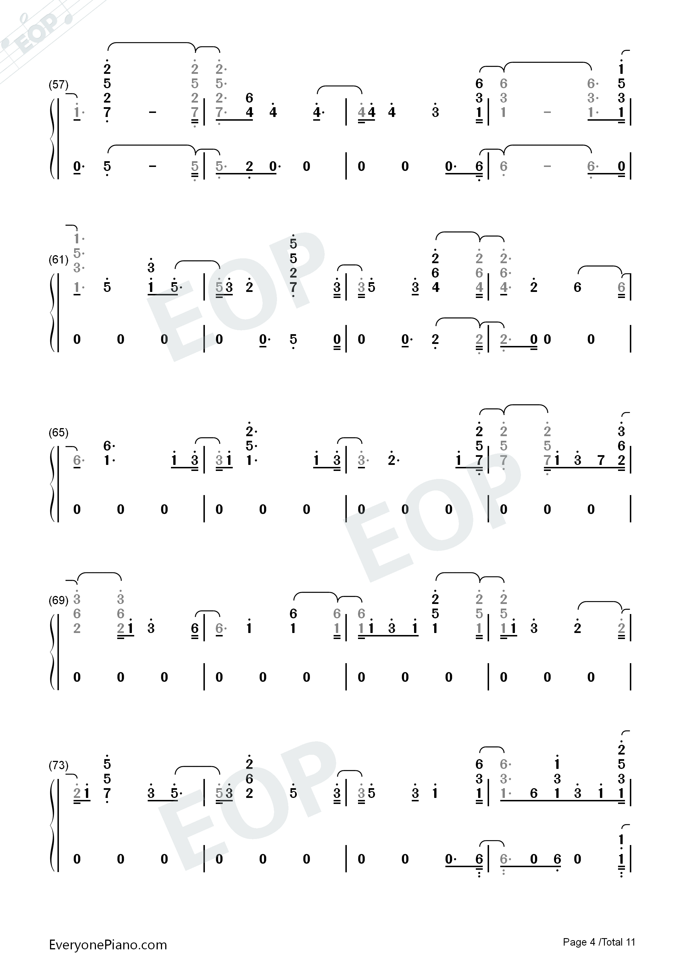 Fuego钢琴简谱_Eleni_Foureira演唱