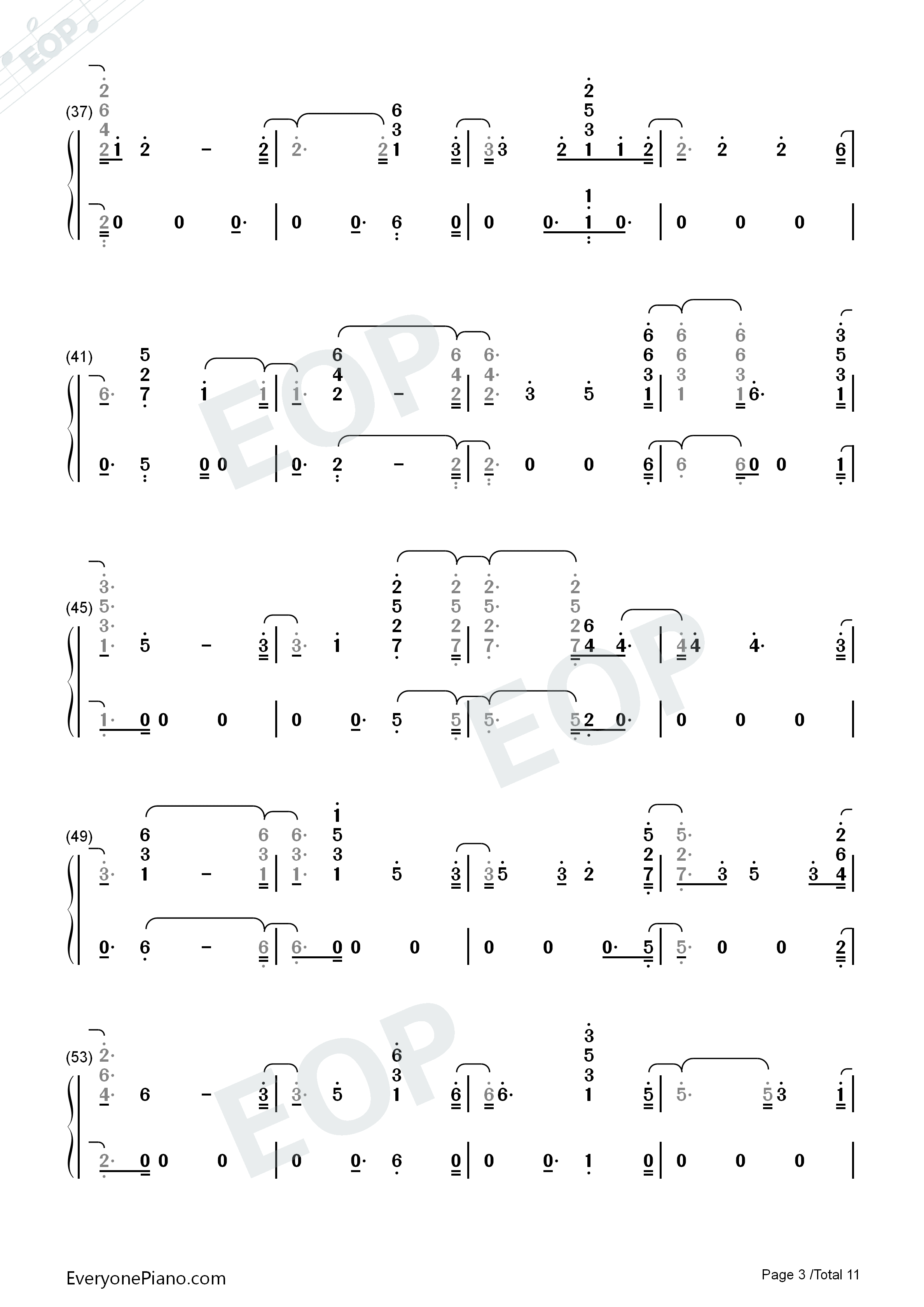 Fuego钢琴简谱_Eleni_Foureira演唱