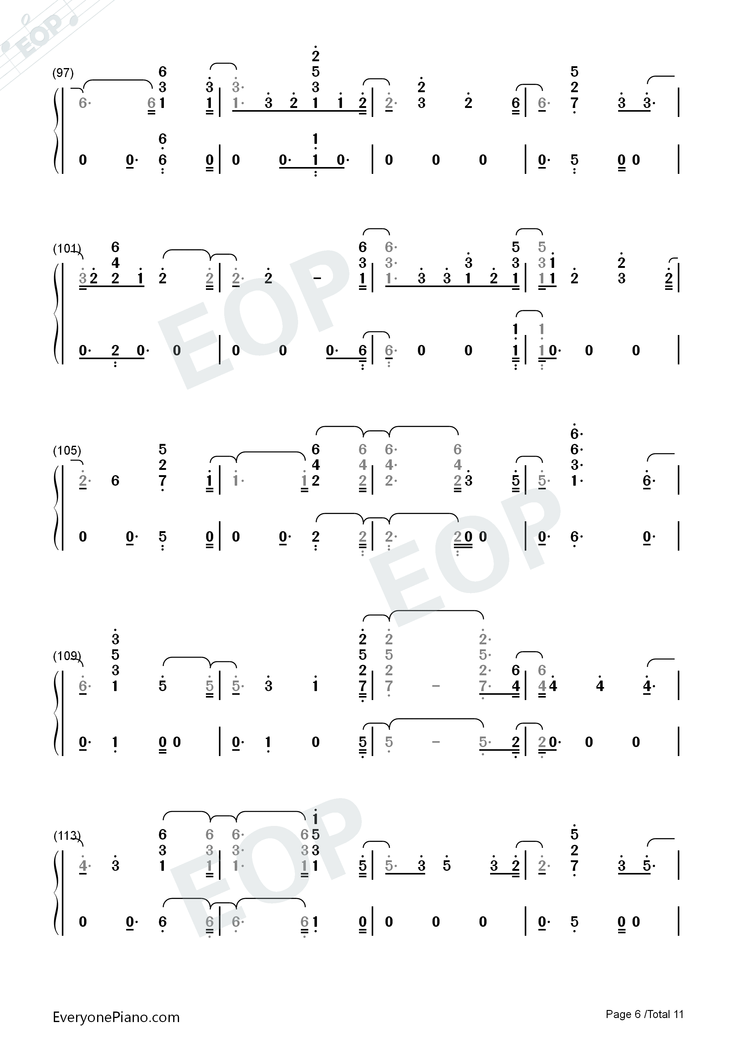 Fuego钢琴简谱_Eleni_Foureira演唱