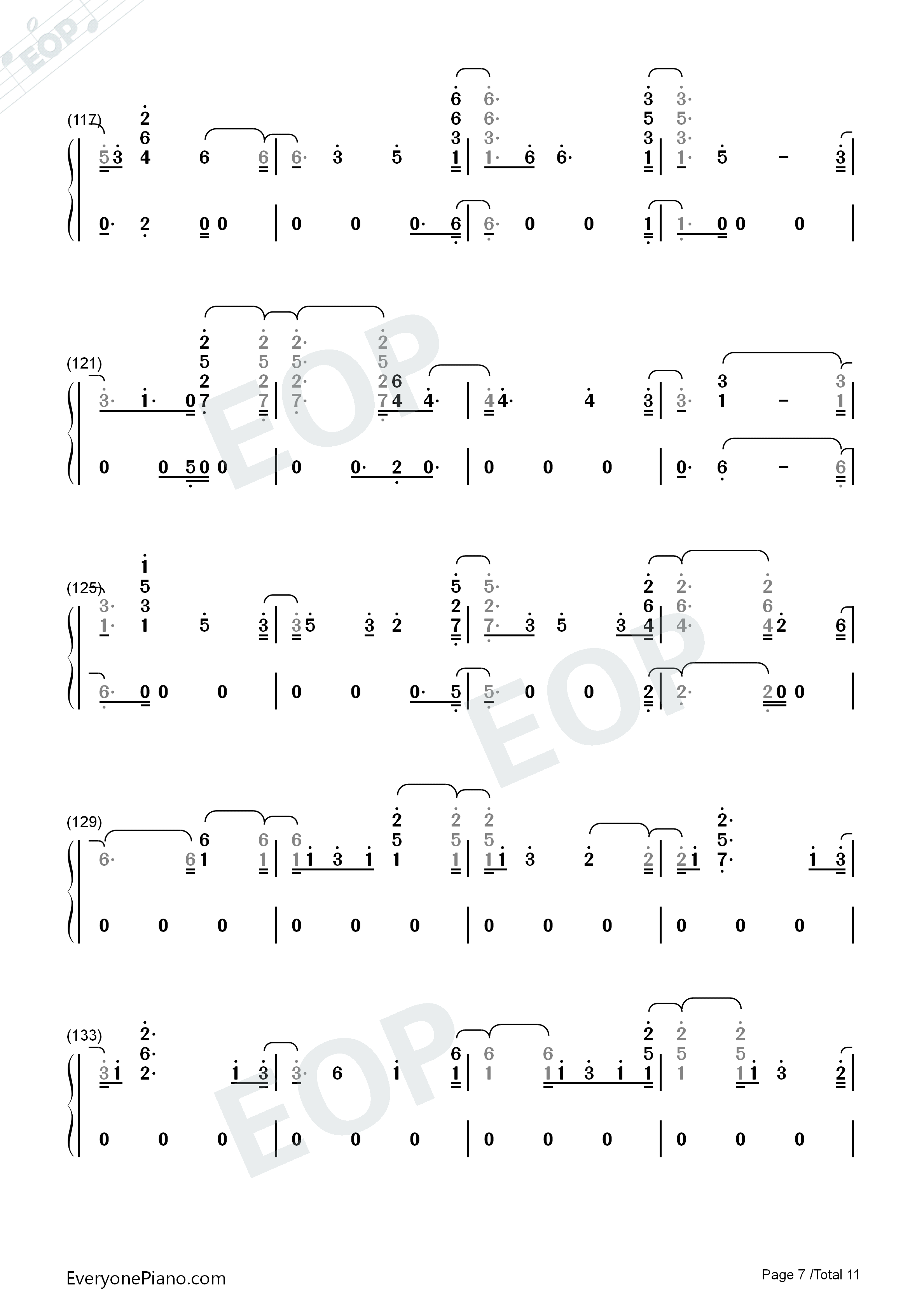 Fuego钢琴简谱_Eleni_Foureira演唱