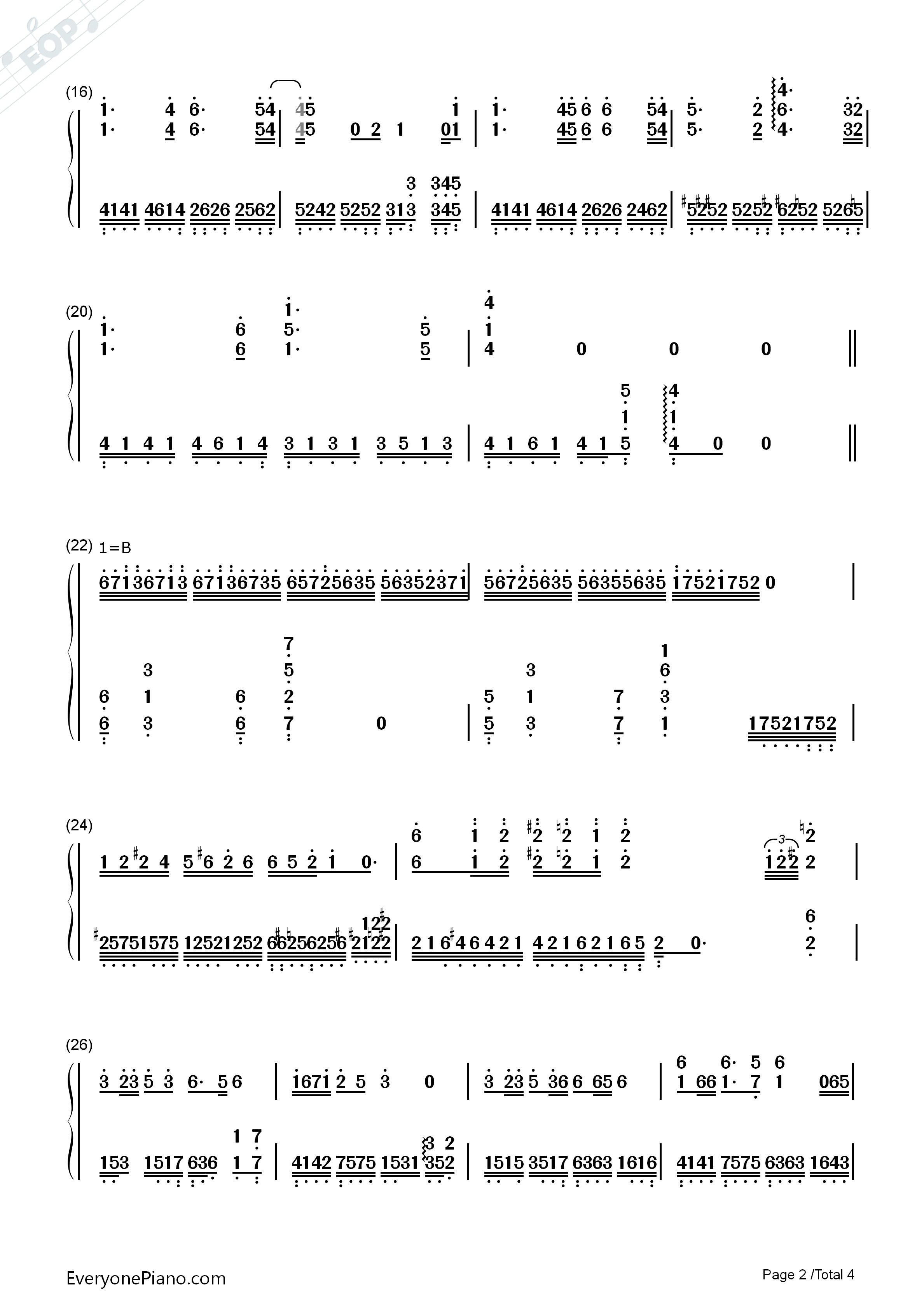 雾中列车钢琴简谱_李健_王俊凯演唱