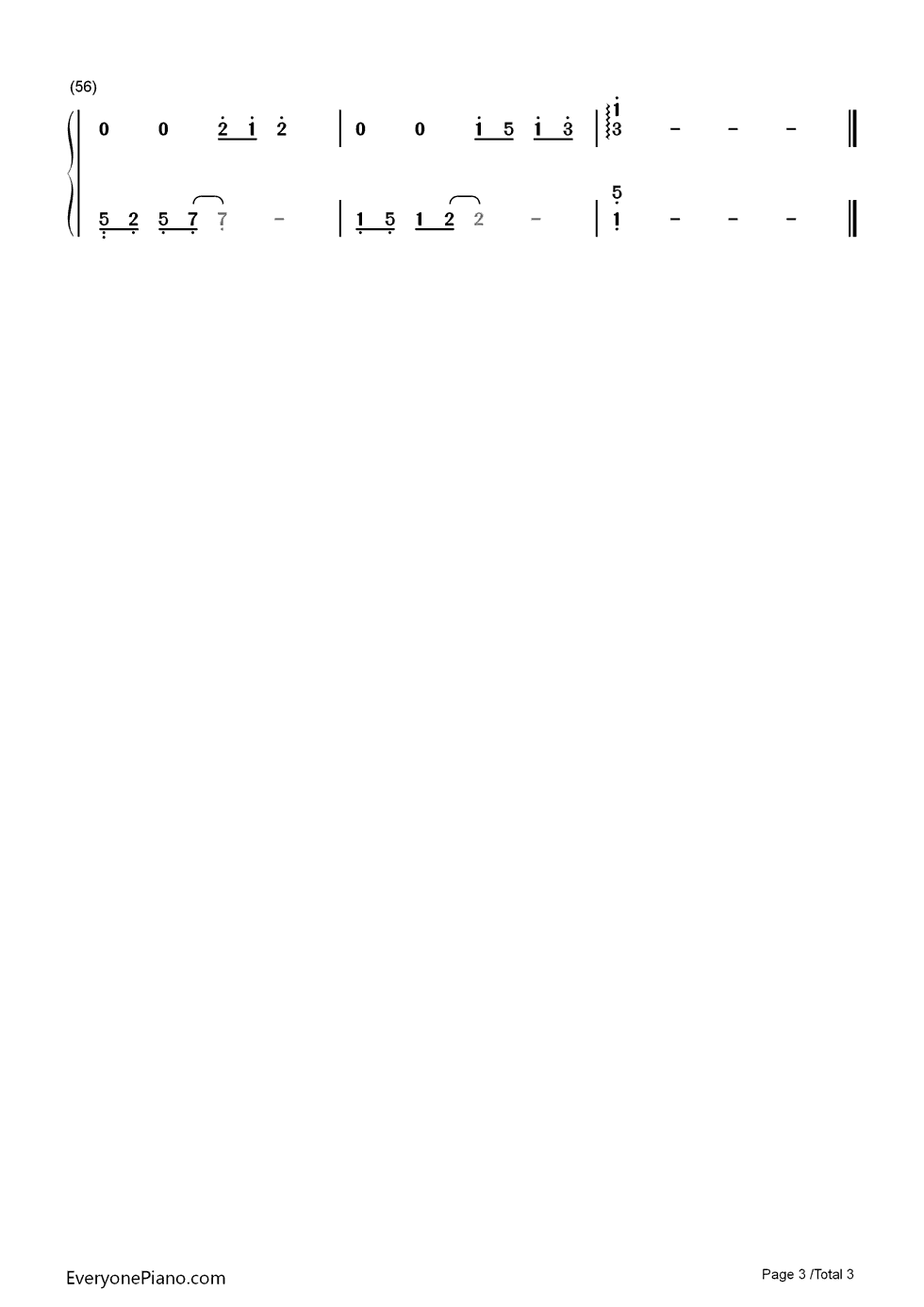 我们都一样钢琴简谱_张杰演唱