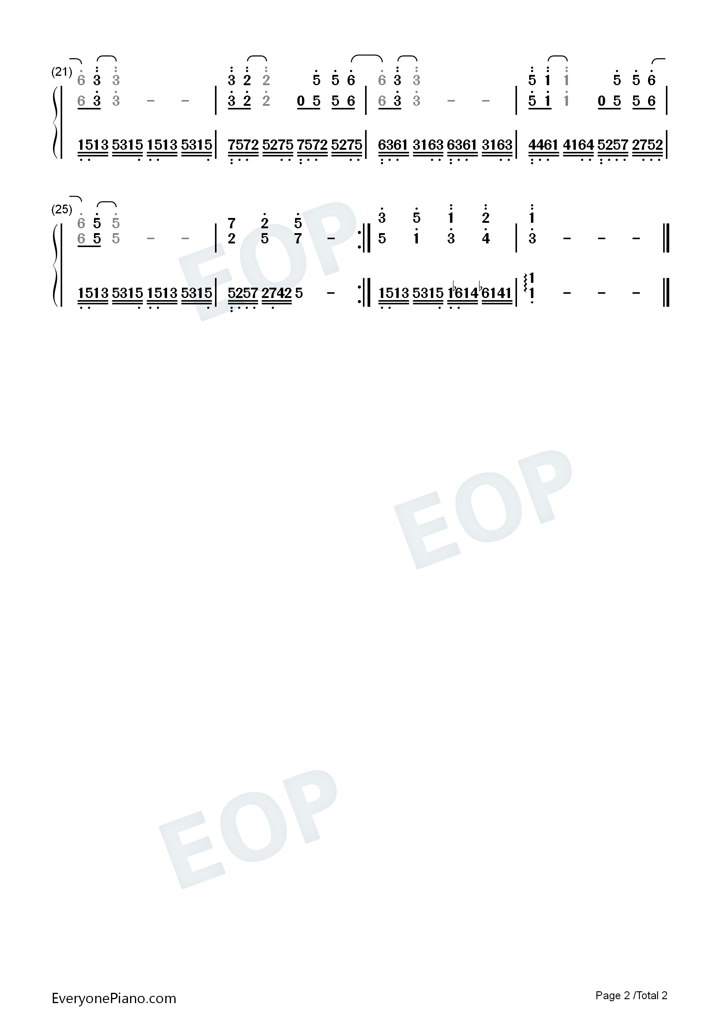 这就是爱钢琴简谱_张杰演唱