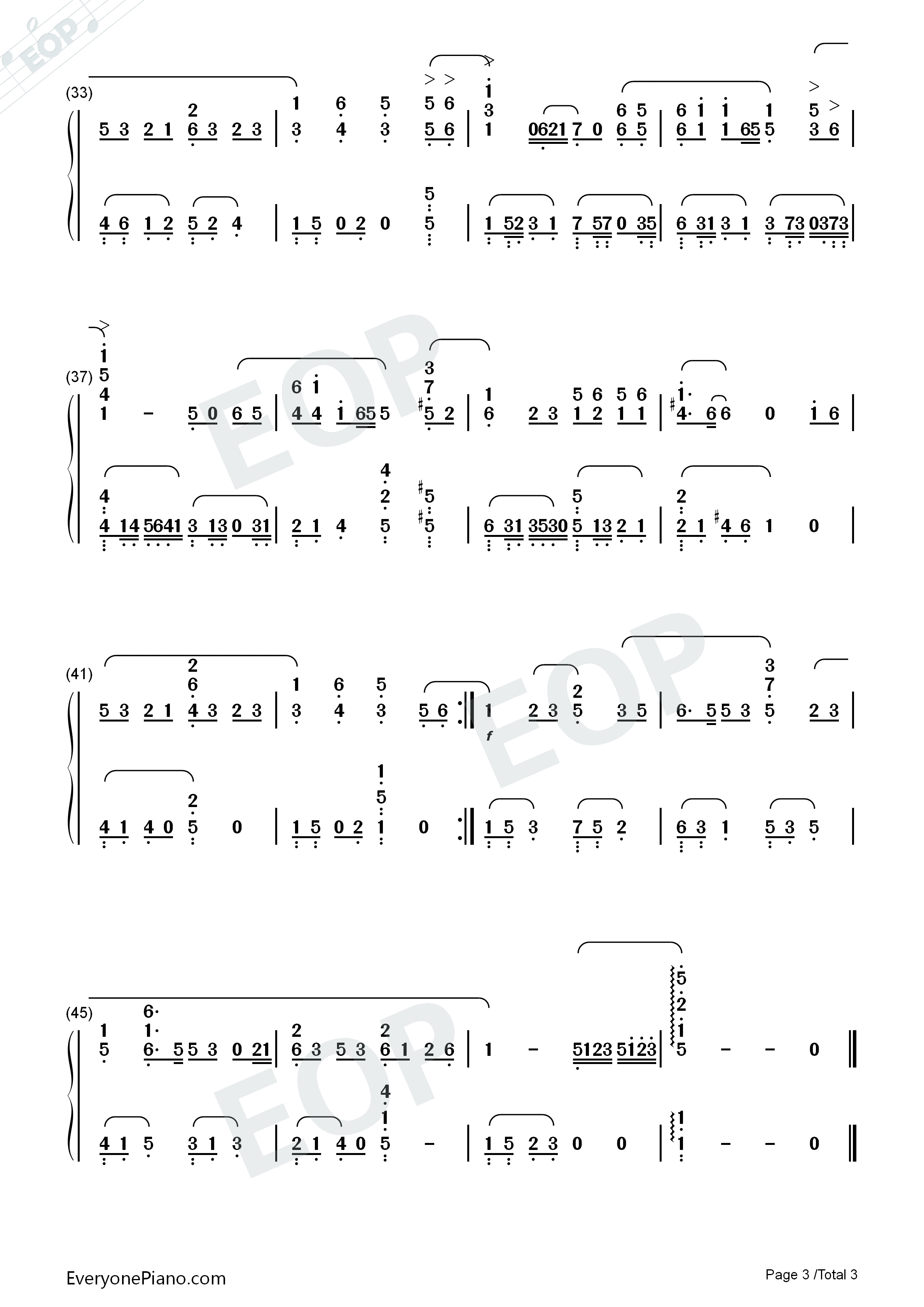 祝福钢琴简谱_张学友演唱